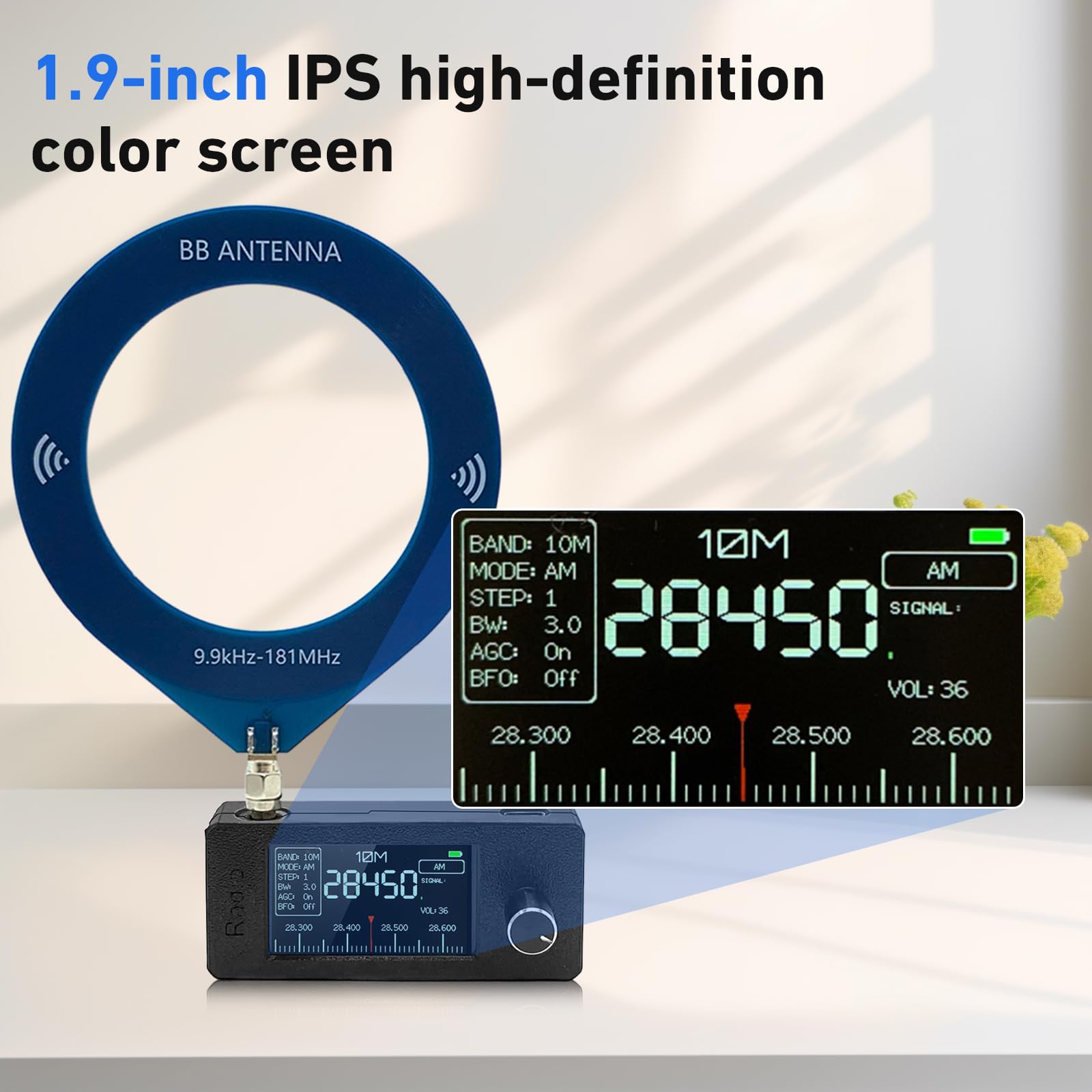 PETSTIBLE SI4732 Pocket Size Radio With 1 9 Inch IPS Color Screen, Full
