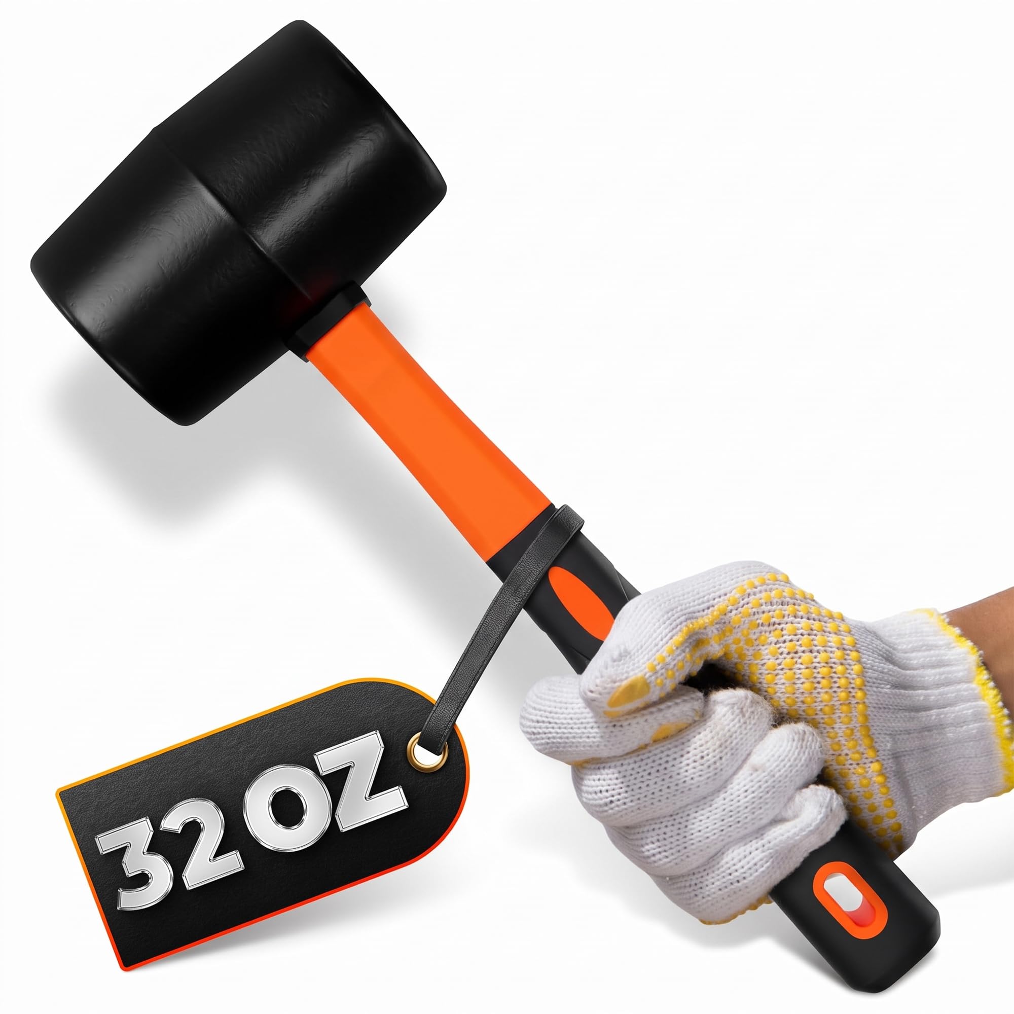 Rubber Mallet Hammer - Gentle & Durable -25