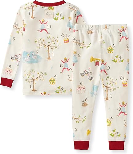 Miniatura 2 de Burt's Bees Baby Pijama para niña, 2 piezas, camiseta de manga larga y pantalones de algodón orgánico