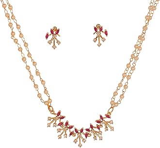 Sunsoul by Touchstone Traditional Indian Bollywood Studded Diamond Look Black Beads Symbolic Designer Jewelry Mangalsutra Pendant Set in Gold Tone for Women.