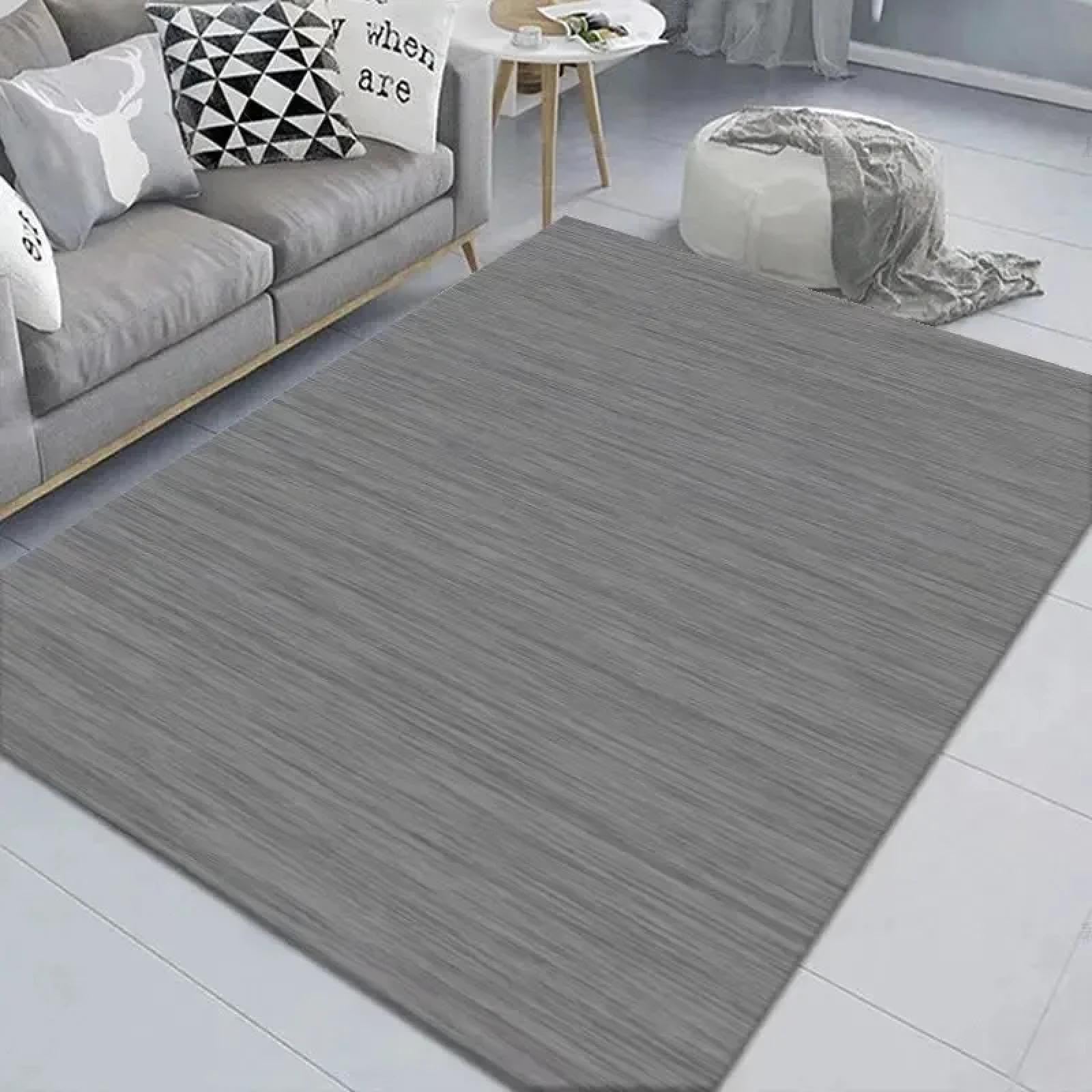 Tapis de salon lavable uni 80x120 cm lot de 3 pièces