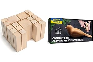 BeaverCraft Carving Knife and Basswood Whittling Kit