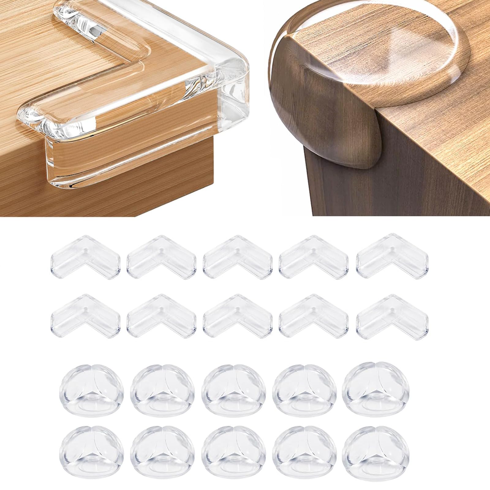 Corner Protectors - 20 Pack Proofing Table Protector, Thick Table Furniture Edge Protectors,Cover for Sharp table Corners