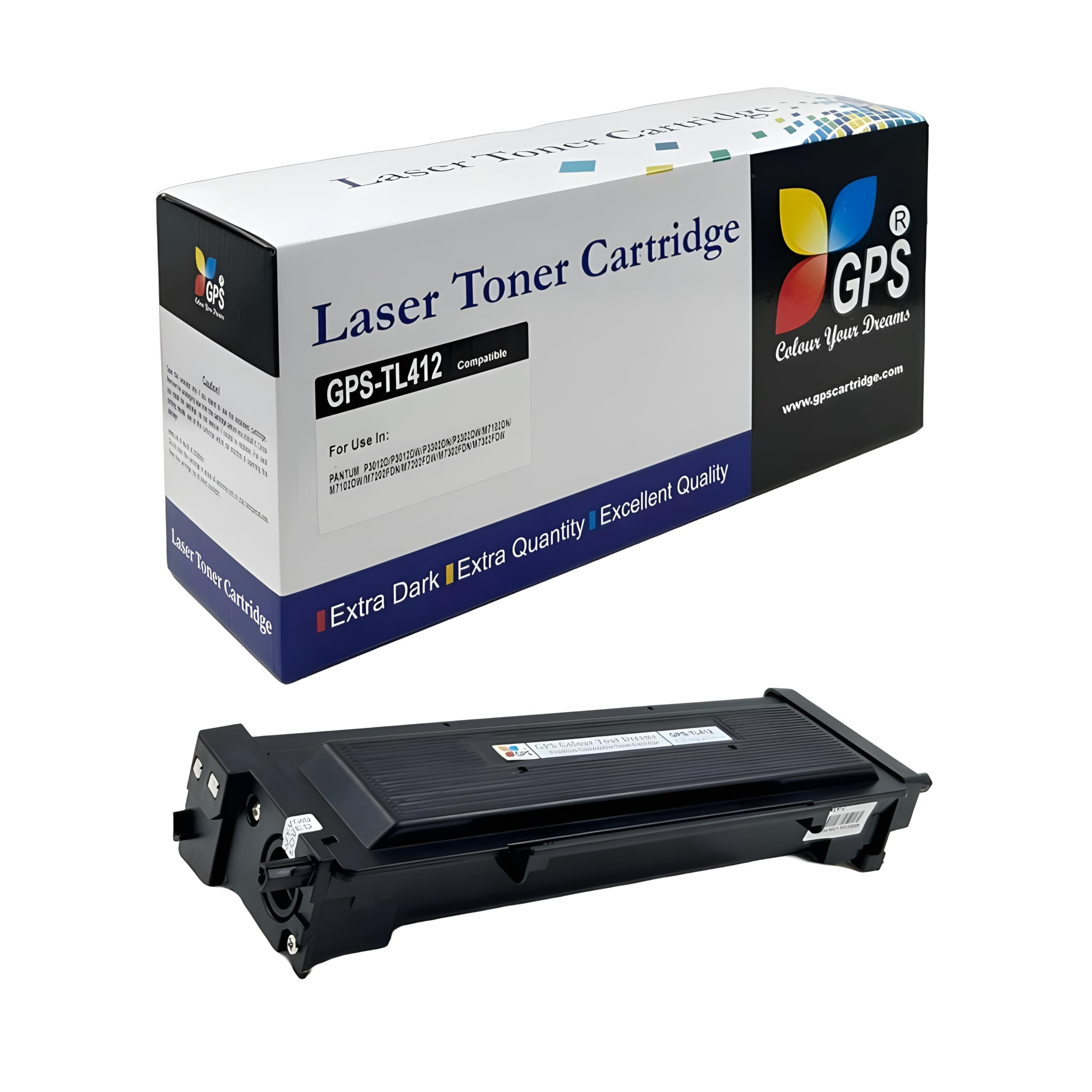 GPS Colour Your Dreams Compatible Toner for Pantum P3302DW - GPS TL 412k High Yield Easy Refill Cartridge (GPS-TL412) (B0D54VRJRQ) Amazon Price History, Amazon Price Tracker