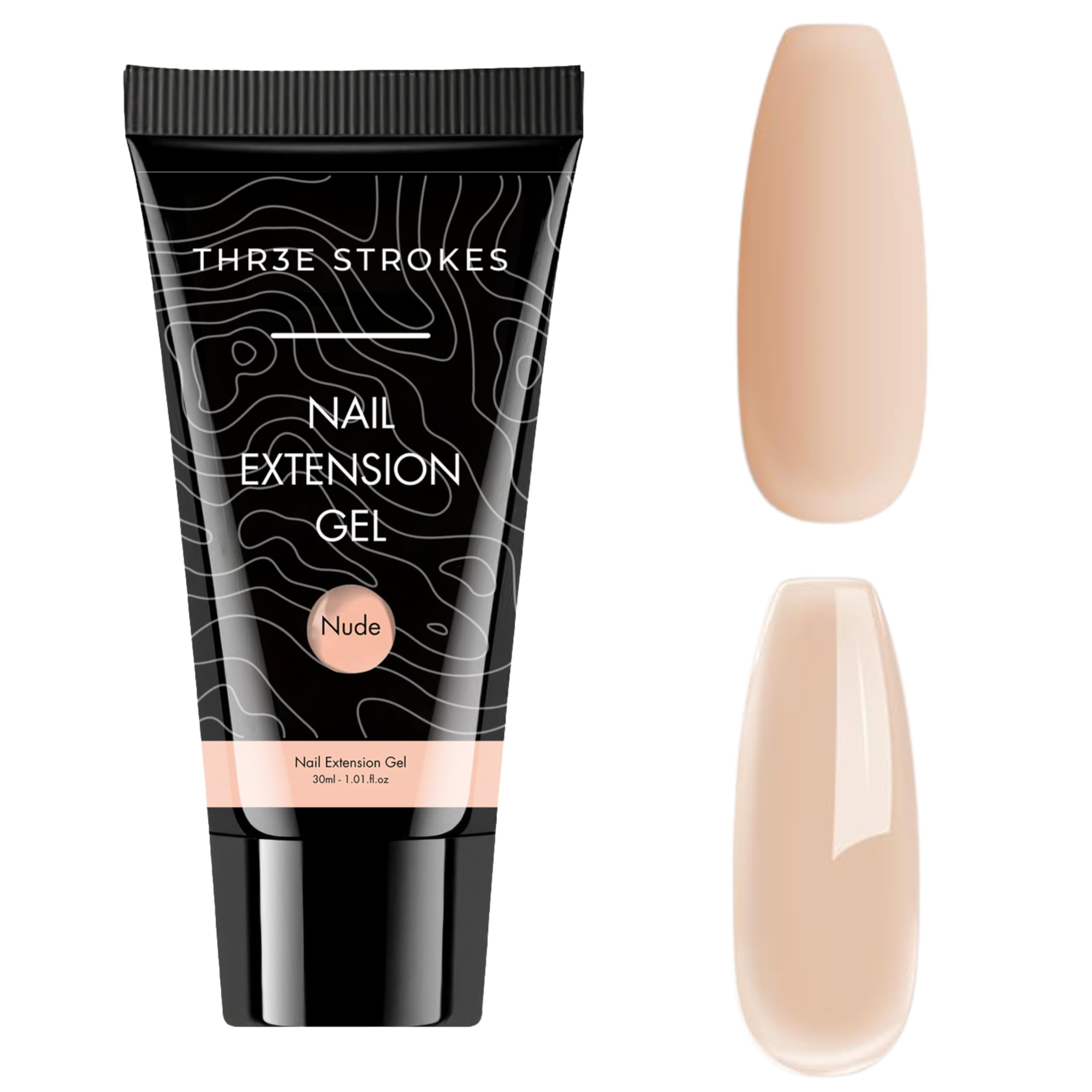 THR3E STROKES 30 Ml Poly Gel Tubes Polygel For Shiny Finish Nails Extensions Finger Nail Art Manicure Acrylic Gel Varnish Hybrid Uv Poly Gel Professional Salon Shiny Nail Diy Gift For Women (Nude)-image-45