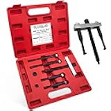 GLEXQLAO Steering Wheel Puller Set, Car Steering Wheel Removal Tool Kit for Different Vehicles, 1.5 to 3.3 Inch Adjustable Distance