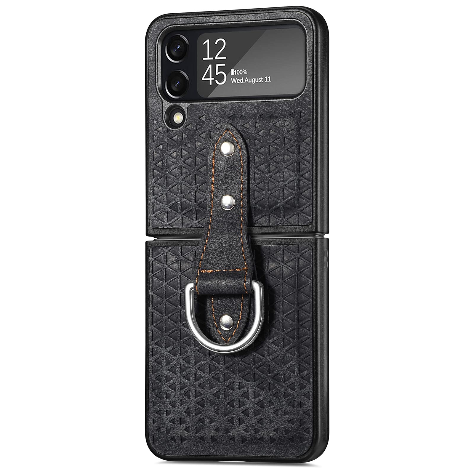 Étui en cuir pour Samsung Z Flip 4 fin et antichoc pour éviter les chutes