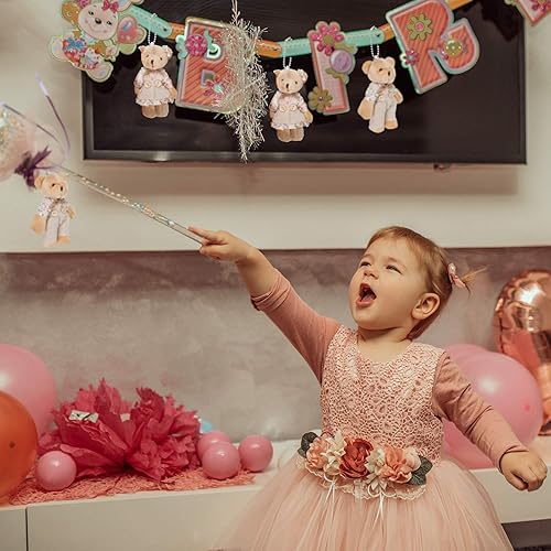 Miniatura 5 de 12 piezas de mini osos de peluche, mini oso de peluche para pareja con ropa de arpillera, juguetes de animales pequeños para cumpleaños, bodas,