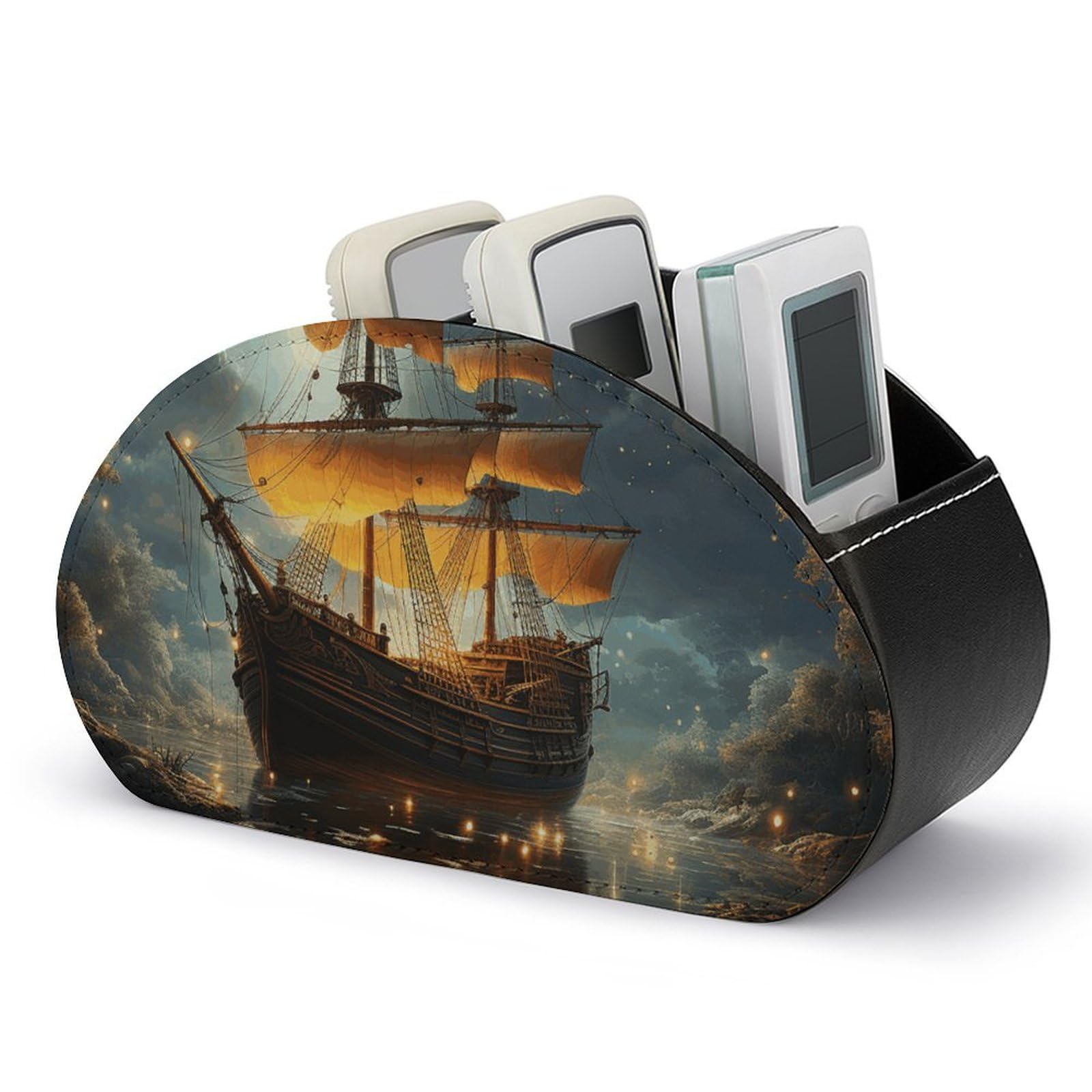 Support de télécommande bateau et étoiles boîte de rangement bureau