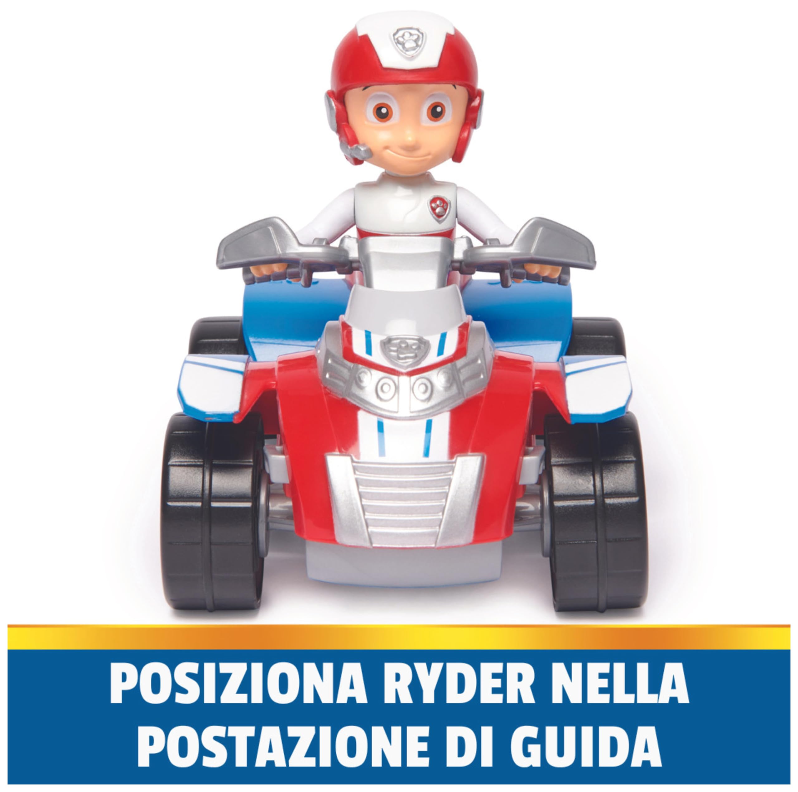 Paw Patrol, Quad di Salvataggio di Ryder, Veicolo e Personaggio Ryder, Giochi Bambini, 3+ Anni