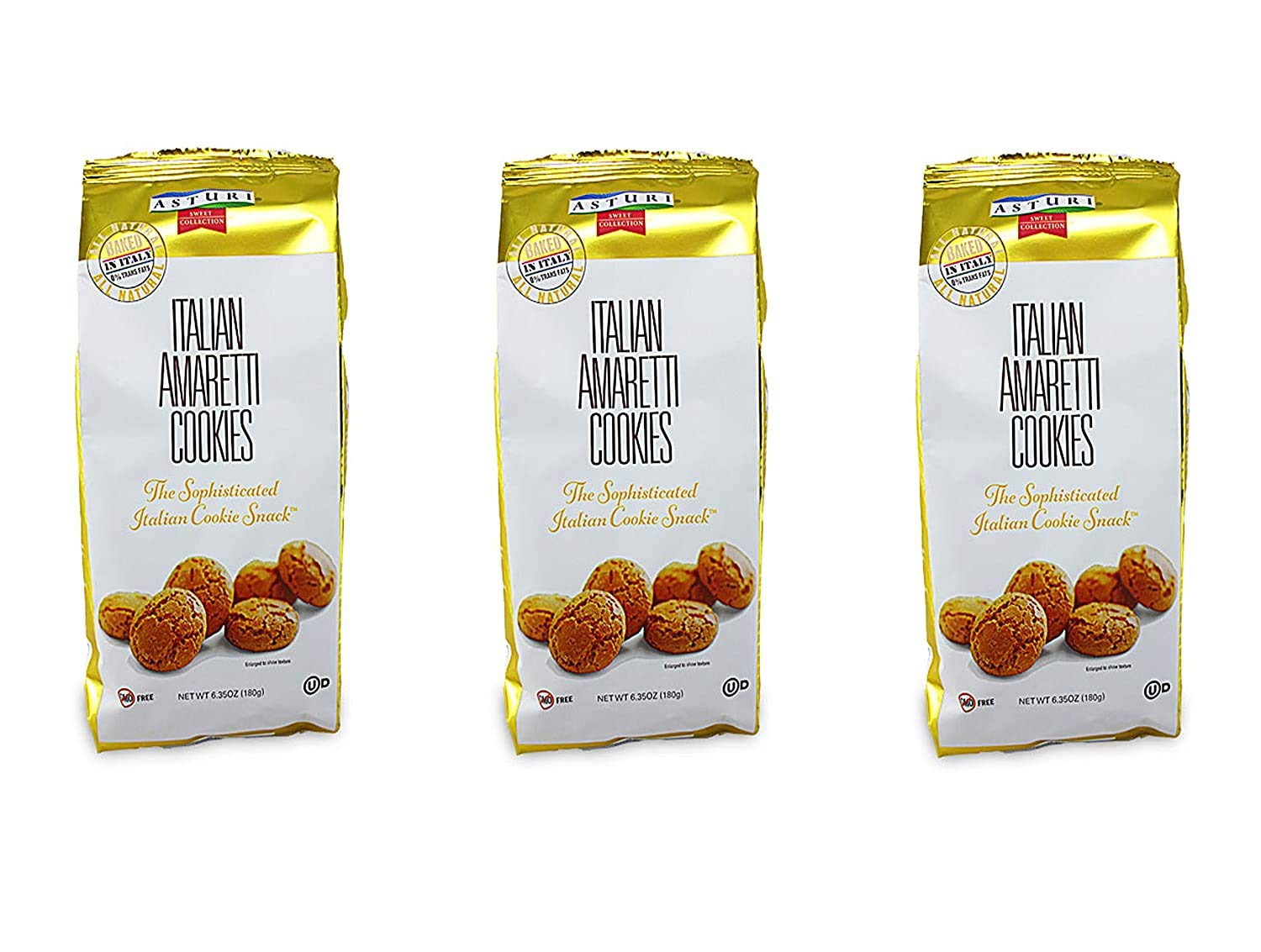 Italian Amaretti Cookies, 6.35oz (Pack of 3)