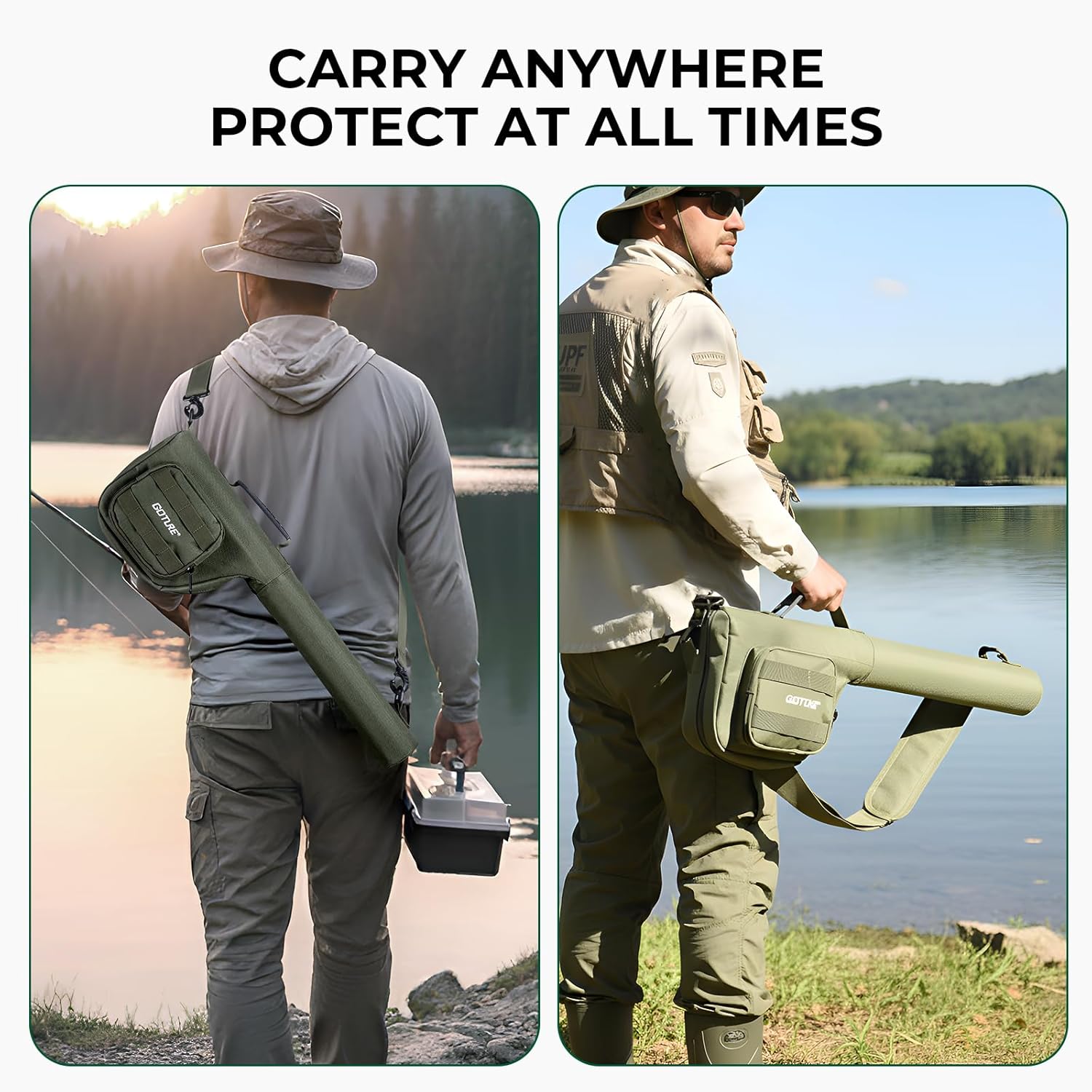 Goture Fly Fishing Rod and Reel Combo with Fly Rod & Gear Case, 9FT 4-Piece Fly Rod, Pre-Spooled Reel, Fly Line, Flies, Leader, Tippet, Forceps, Nipper and Complete Starter Kit