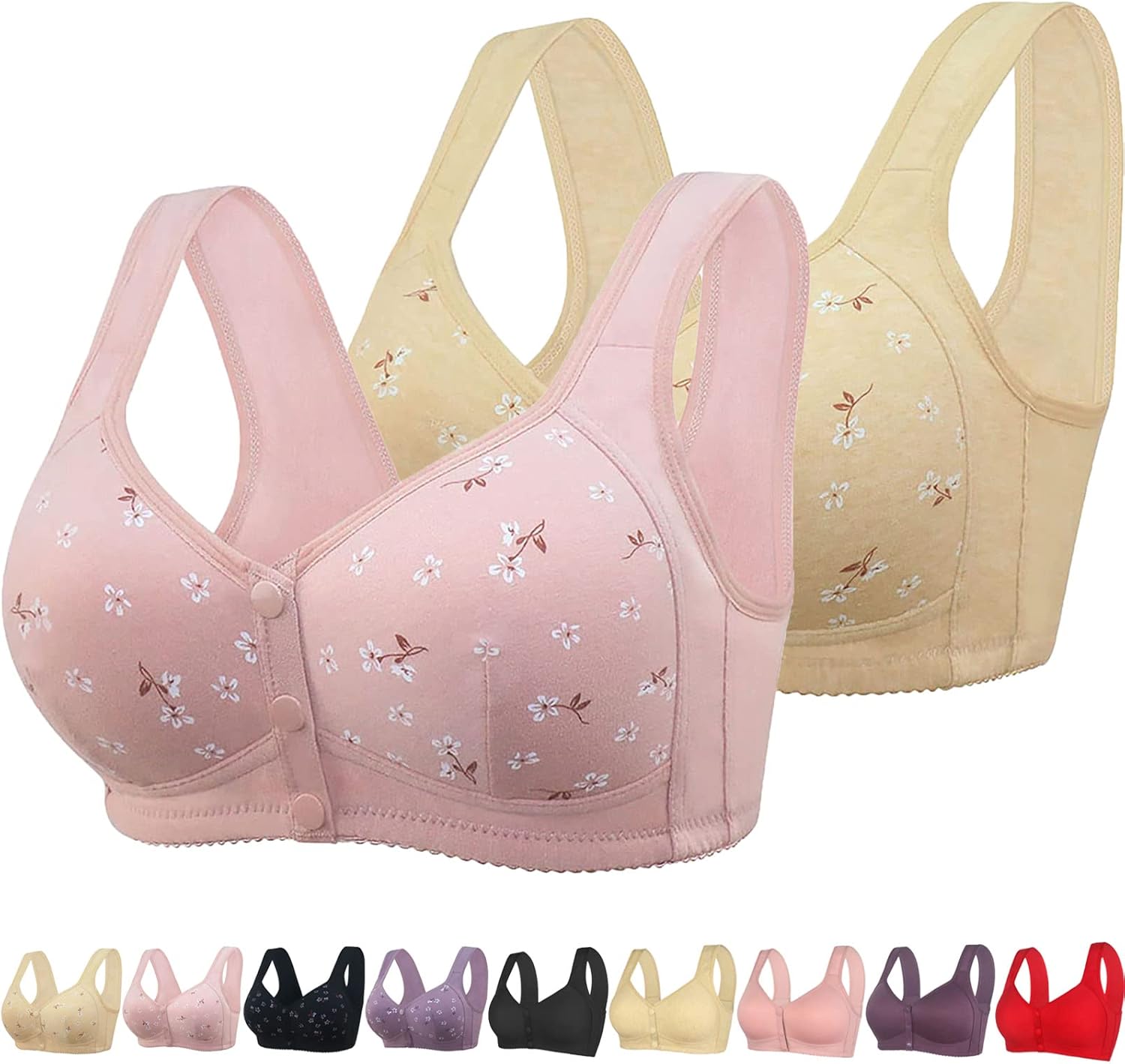 Daisy Bra, Lisa Charm Bras, Lisa Charm Daisy Bras Front Snaps