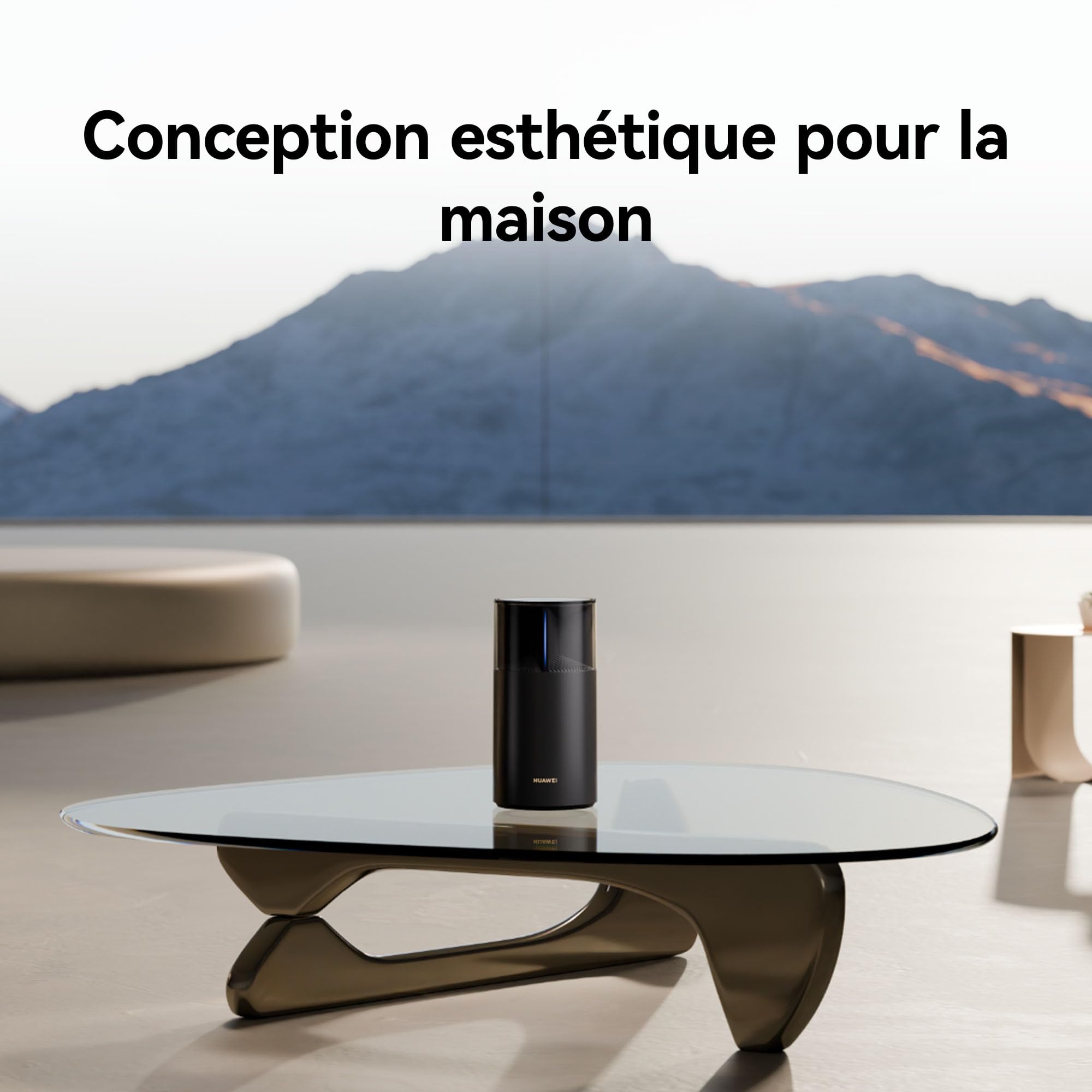 HUAWEI WiFi Mesh X1 Pro Router 2 Packs, Wi-FI 7 Double Bande de 3,6 Gbit/s, Antenne maillée transversale, 4 Ports 2.5 GE, Conception esthétique pour la Maison, Garantie de 30 Mois, Jeux