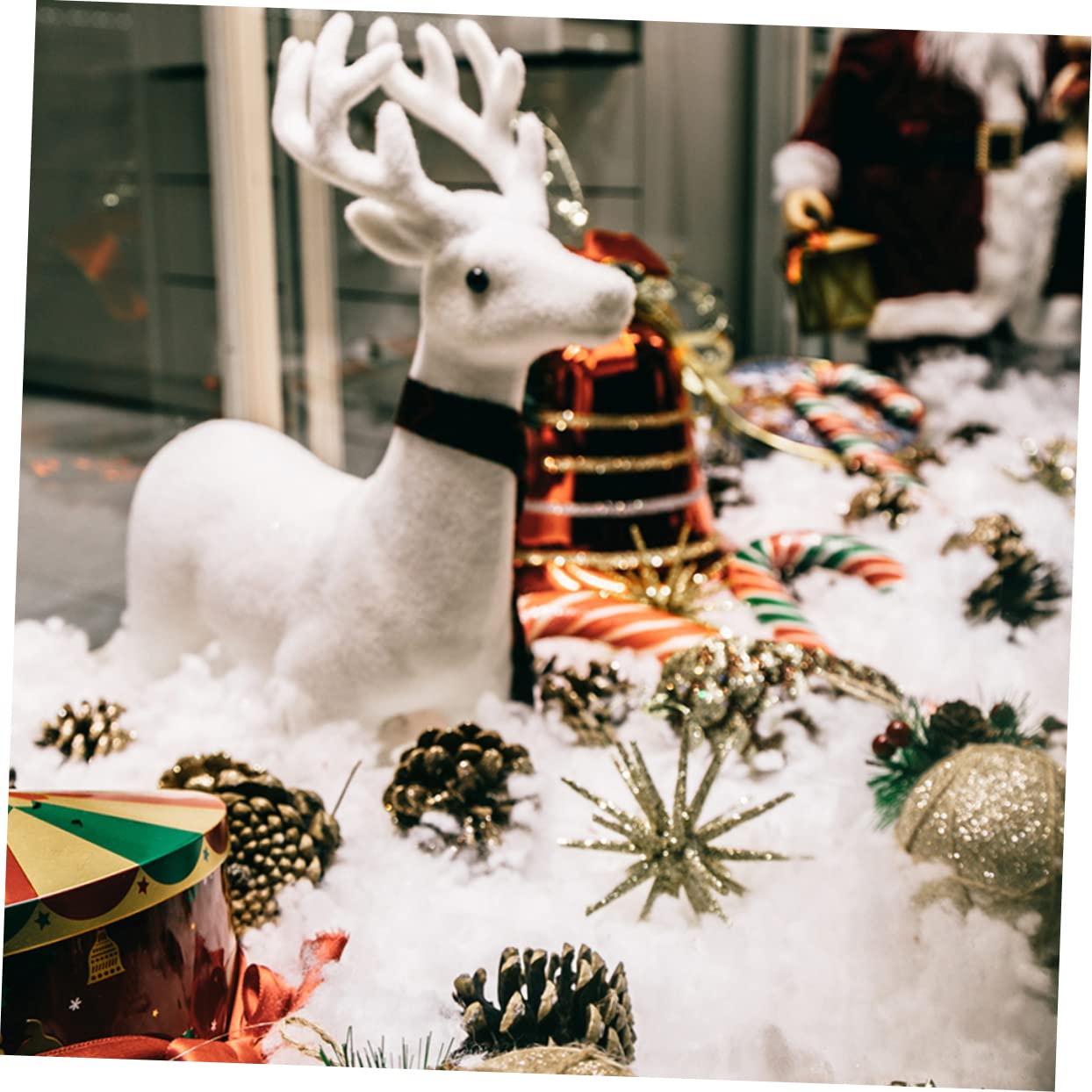 TOPBATHY 3st Schneedecke Kunstschnee Für Das Weihnachtsdorf Urlaub Schnee Dekorieren Weihnachtsdorf-Display-Requisite Weihnachtsdorf Zubehör Weihnachtsdorf Schnee Weiß Das Haustier