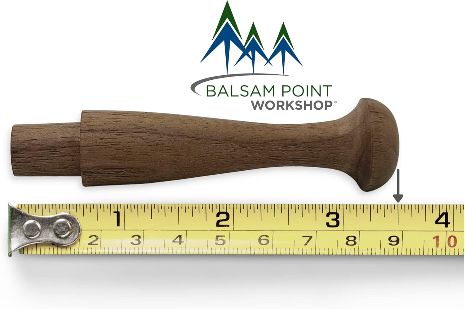 Walnut 3.5-Inch Premium Unfinished Wood Shaker Pegs with 5/8-Inch Tenon Sanded Smooth for Staining - Use for Crafting and Woodworking (10-Pack)
