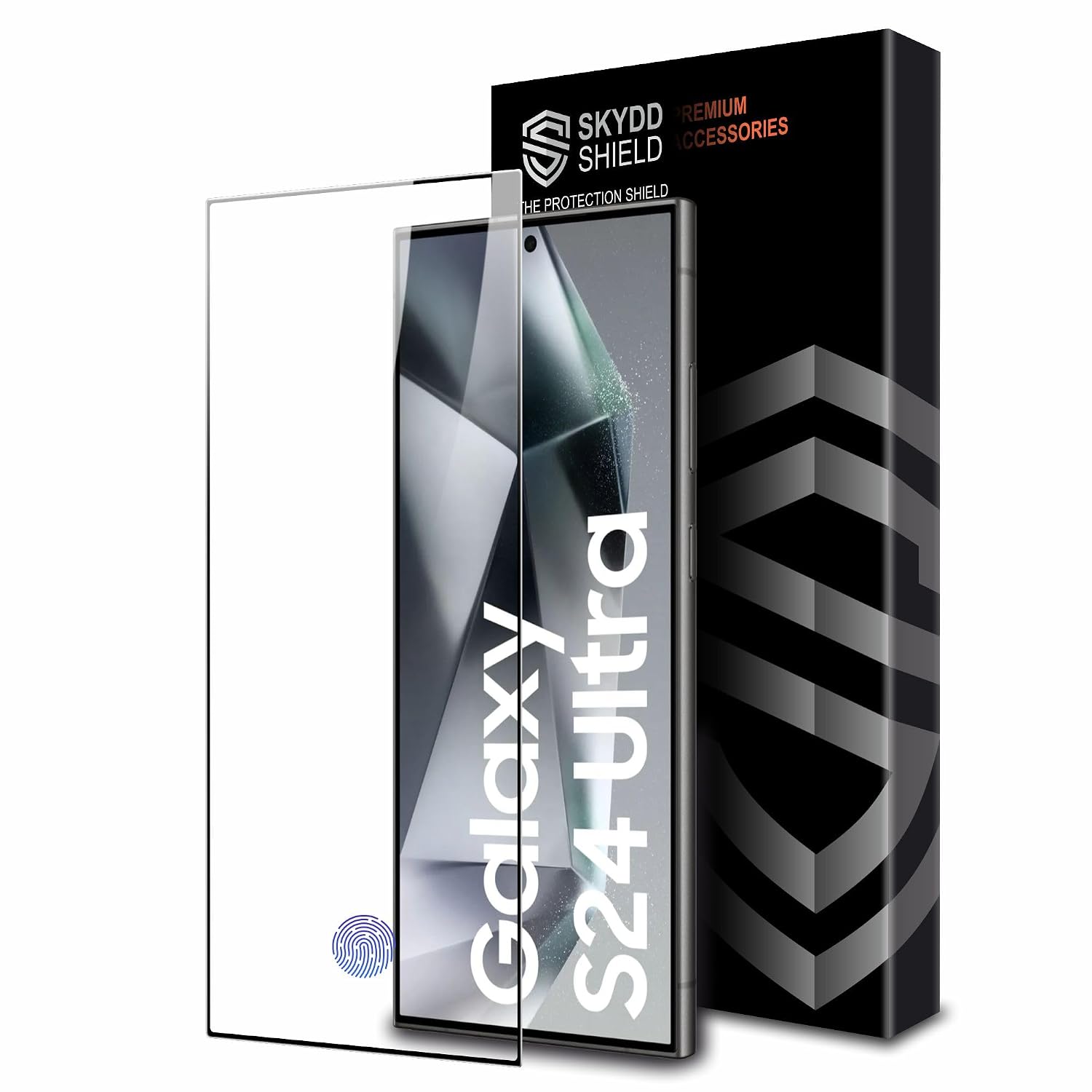 Skyddshield Military-Grade Gorilla Tempered Glass For Samsung Galaxy S24 Ultra 5G (6.8 Inch) With Installation Kit | Edge to Edge Coverage | Black
