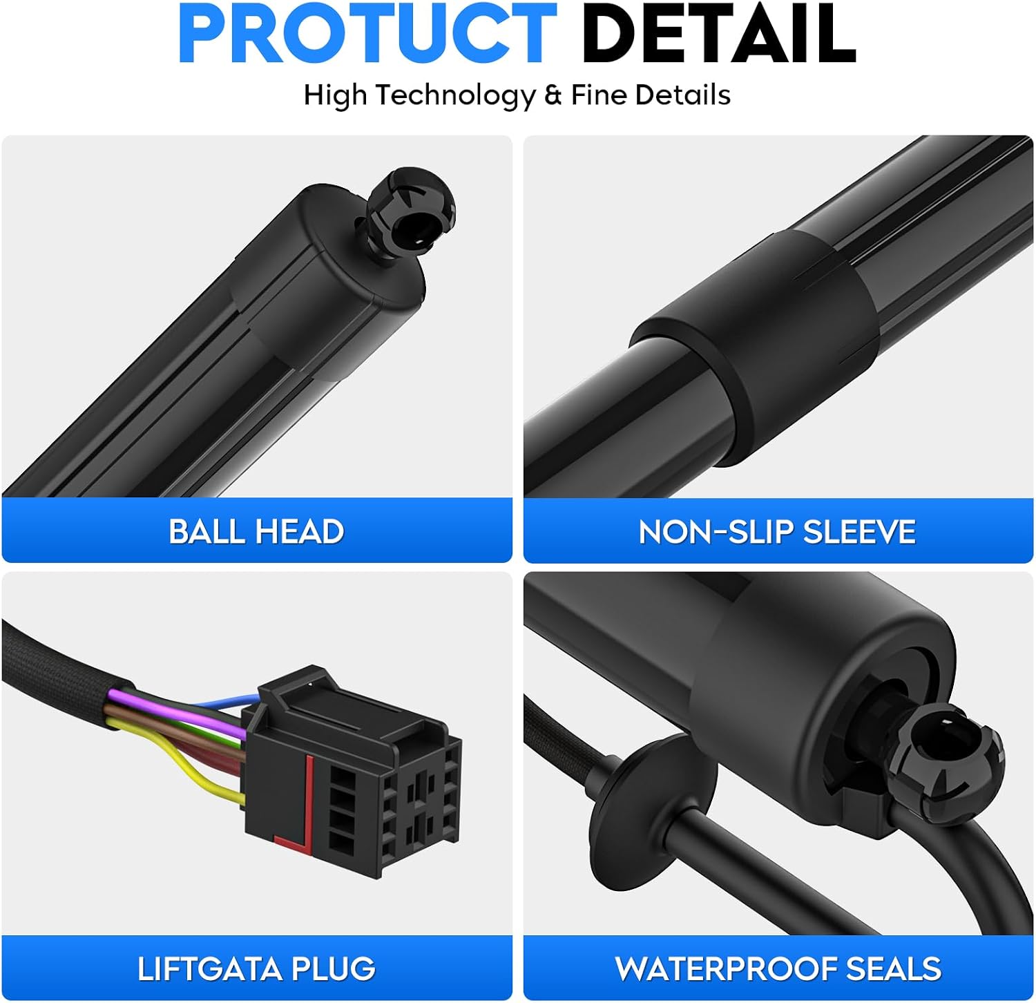 Rear Left or Right Tailgate Power Lift Support Fit for Infiniti QX60 V6 2014-2017, QX60 L4 2015-2017, JX35 2013, Sport Utility, Electric Trunk Liftgate Struts Fit for 905603JA0A 905603JA0D