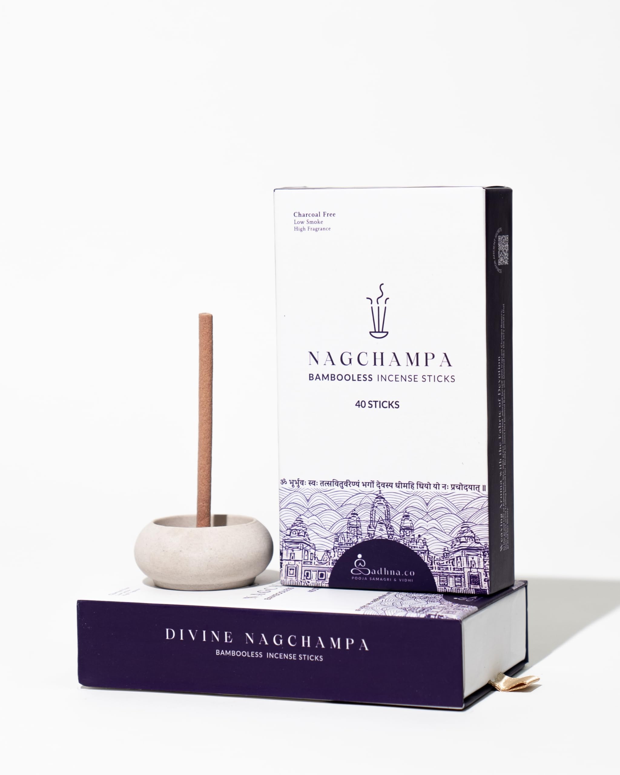 Sadhna.co Bambooless Incense Sticks | Natural Agarbatti for Pooja, Meditation & Relaxation | Chemical-Free, Long-Lasting Fragrance | 40 Sticks Per Pack (Nagchampa) (B0DGTQY7TB) Amazon Price History, Amazon Price Tracker