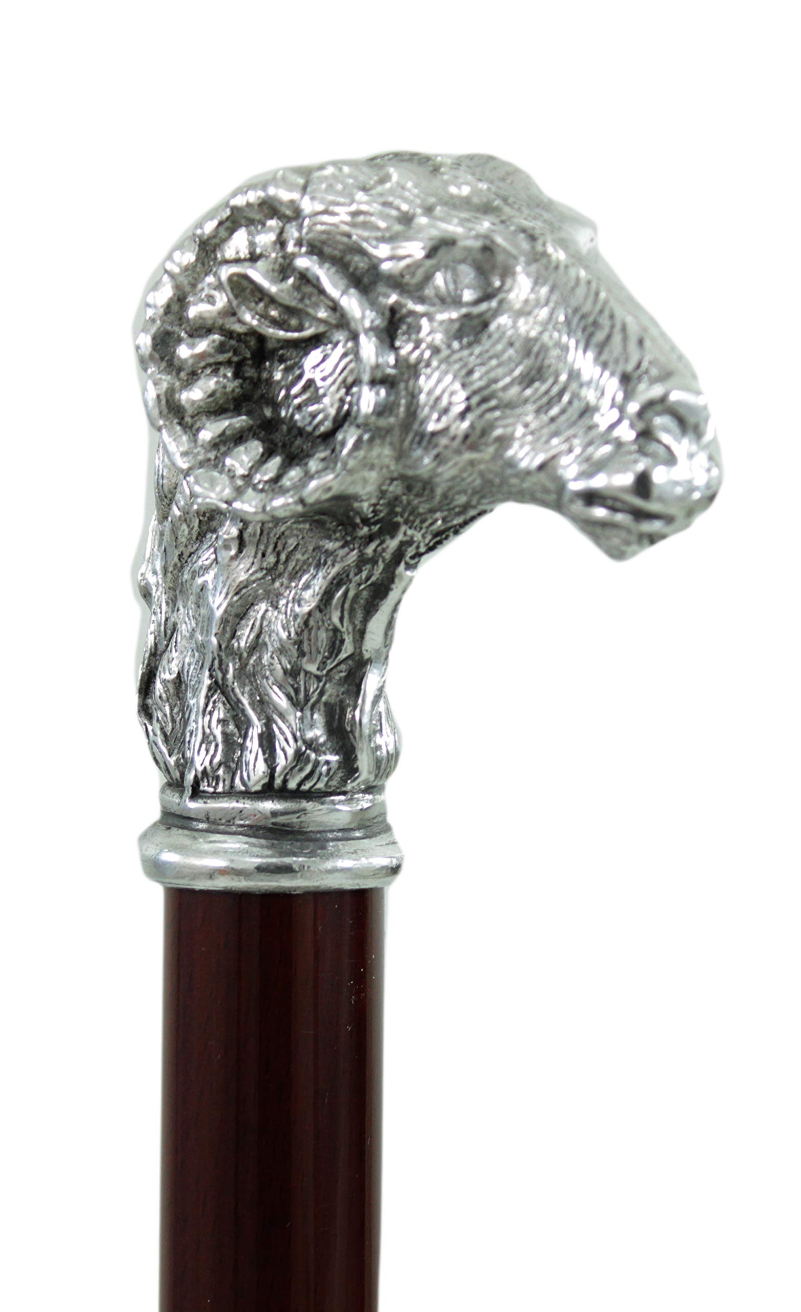 Mango para bastón de BillyGoat (Madera y Peltre)