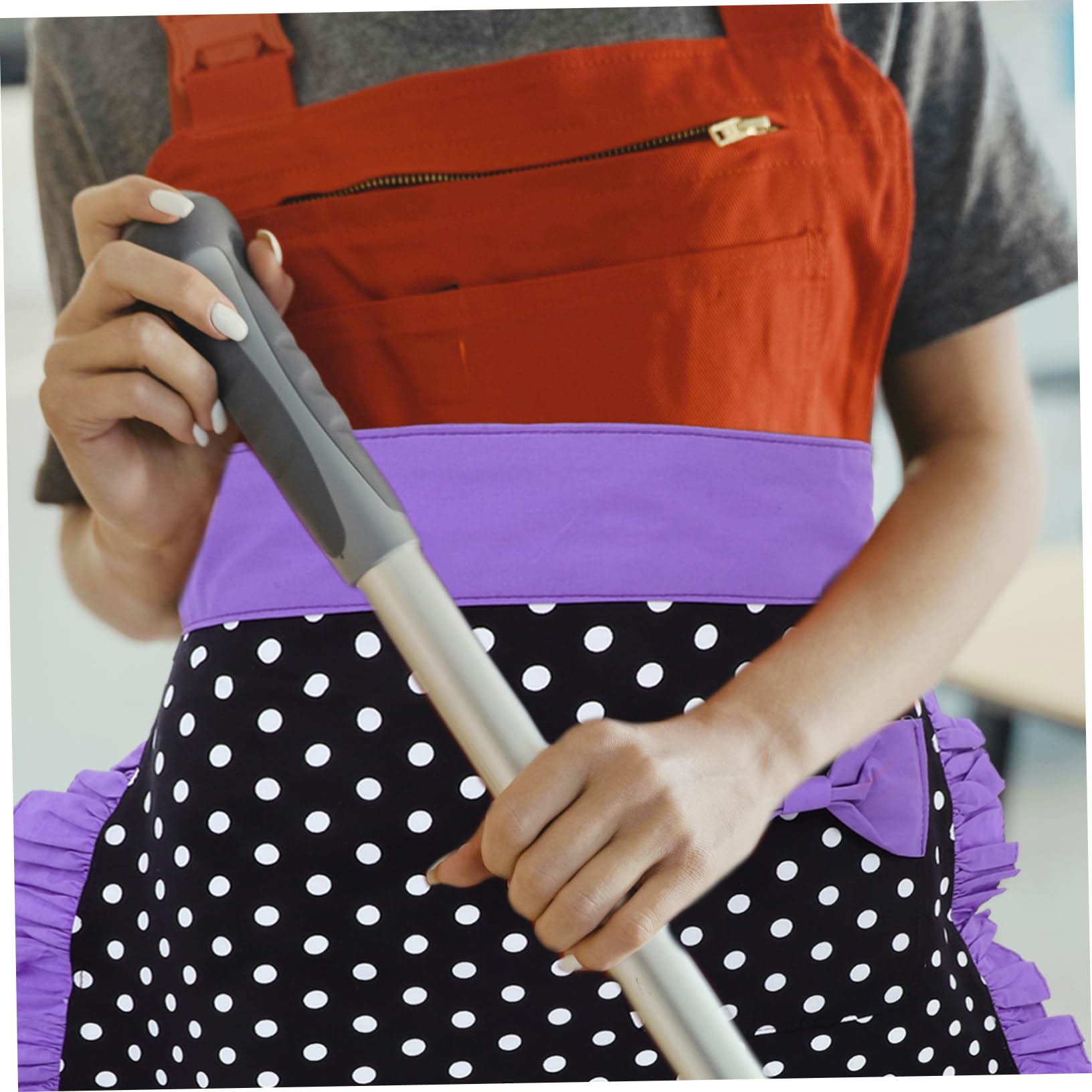 BESTonZON Delantal De Algodón 2 Piezas Delantal De Cocina Medio De Cocina Coqueto De Punto De Mujer Lindo es Para Mujeres