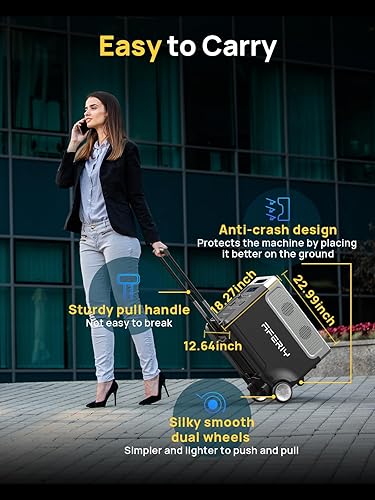 Miniatura 5 de AFERIY 3840Wh Portable Power Station,120V AC Outlets x 5,2.5H Fast Charge,3600W LiFePO4 Battery Power Station,Solar Generator for Home Use,Outdoor