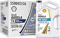 Vista 10 de Shell Rotella T4 Triple Protection 15W-40 Aceite de motor, 1 cuarto de galón (paquete de 6)