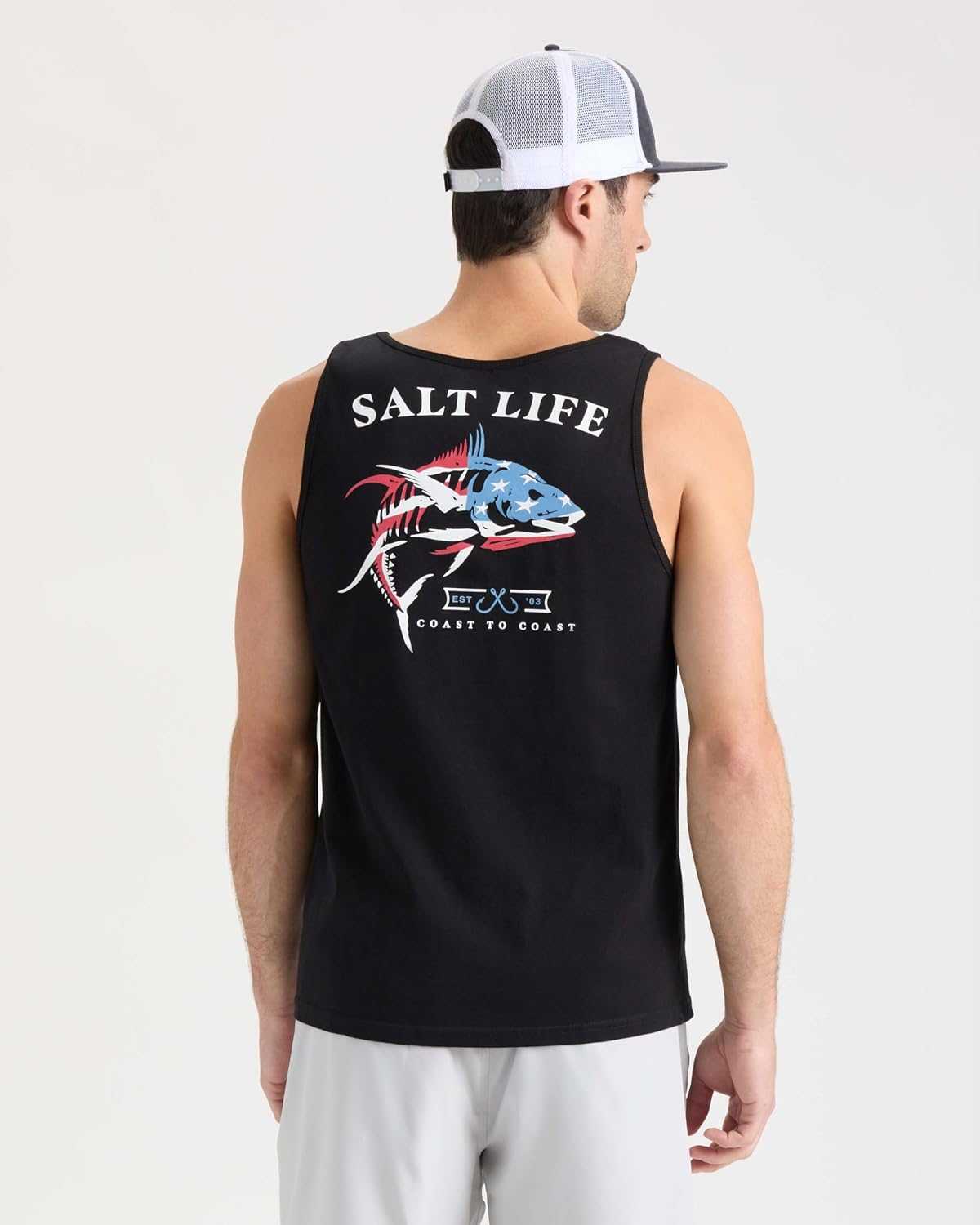 Salt Life Men's United We Fish Classic Fit Tank Top