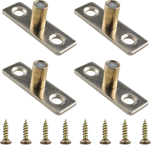 4 piezas de rodillo de acero inoxidable para puerta de granero de 0.315 in, guía de piso deslizante para puerta corrediza, accesorios de hardware