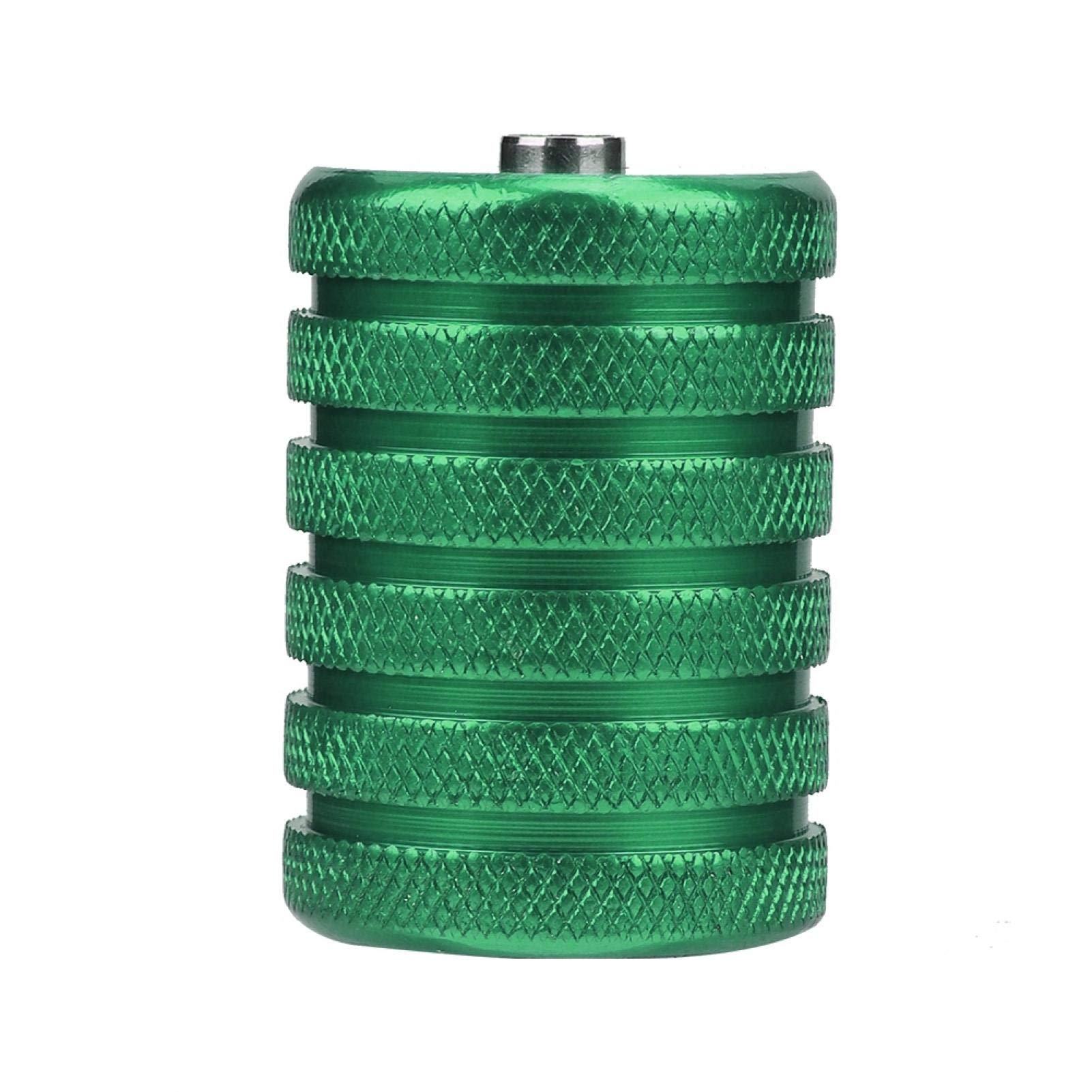 35mm Aluminium Alloy Tattoo Knurled Grip Tube Tattoo Machine Handle Grips Tattoo Machine Grip Aluminum Alloy Tattoo Handle for Coil Tattoo Machine Gun Tattoo Kit Tattoo Supplies(green)