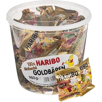 Haribo Goldbears 980g Drum