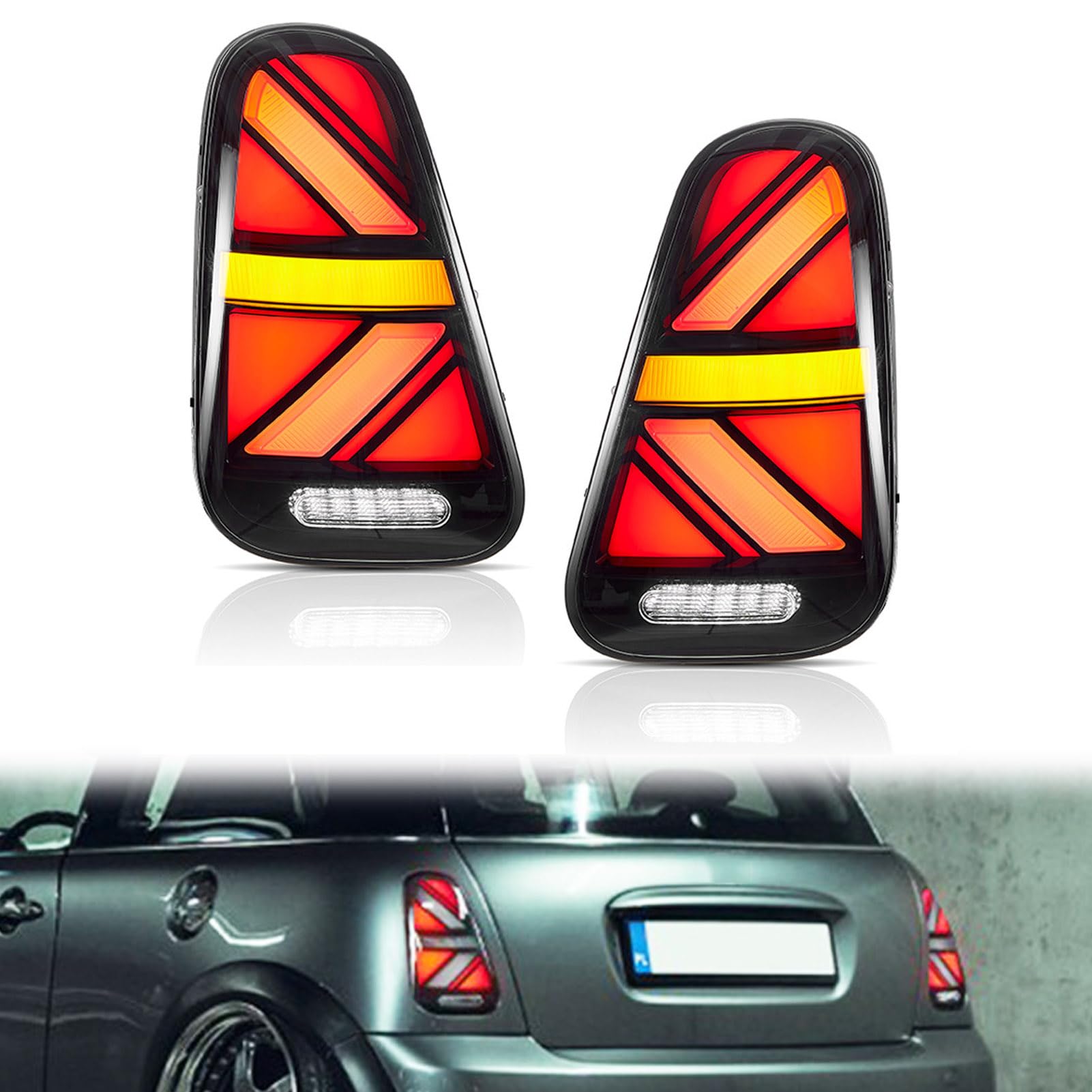 MINI ミニクーパー R50 R52 R53 リアLEDテールランプ Amazon | ブレーキ・テールランプ ために ミニ ために クーパー R50