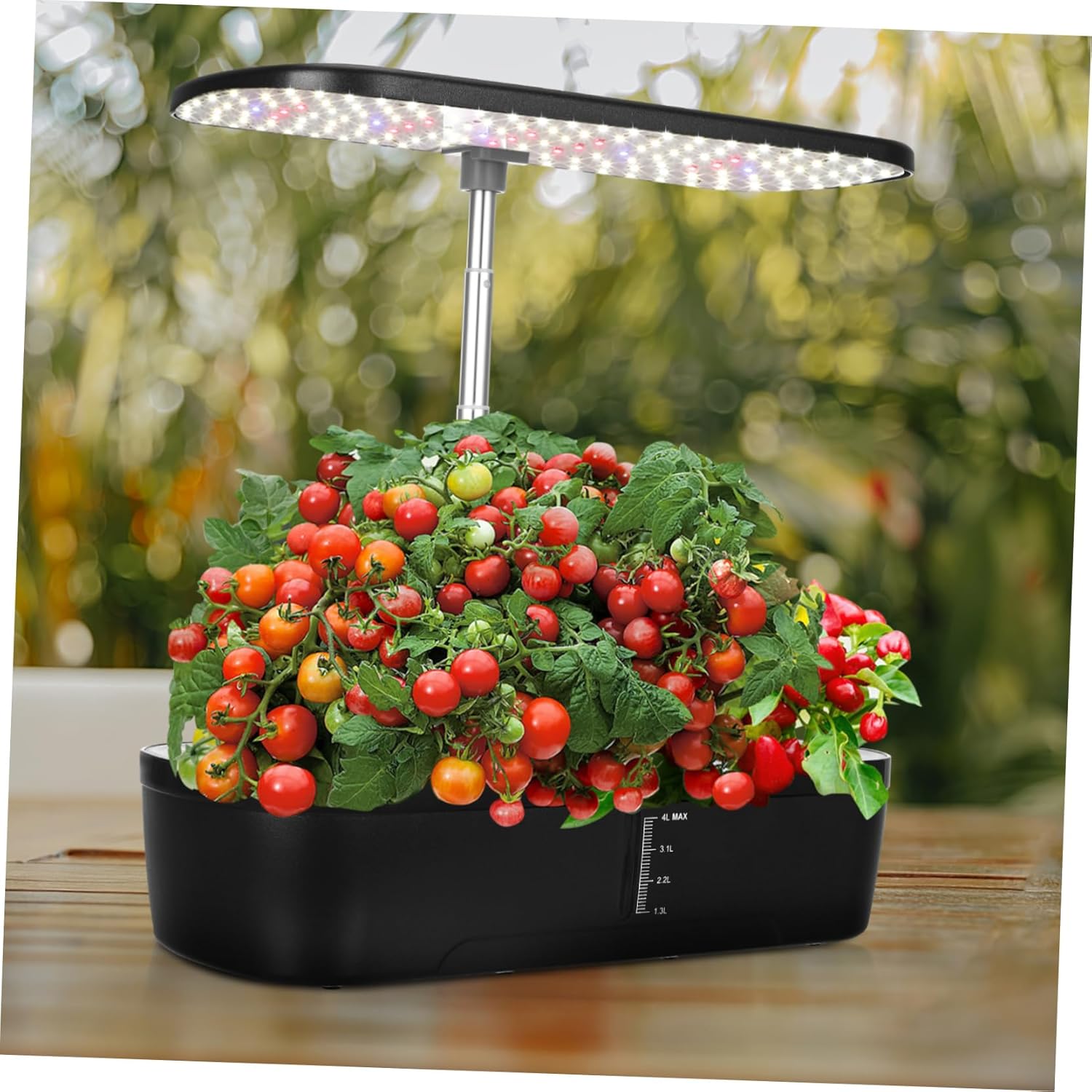 1set Hydroponic Growing System Kit with Led Grow Light Indoor Garden Setup for Herbs and Vegetables Automatic Watering and Temperature Control Compact Design for Home Use