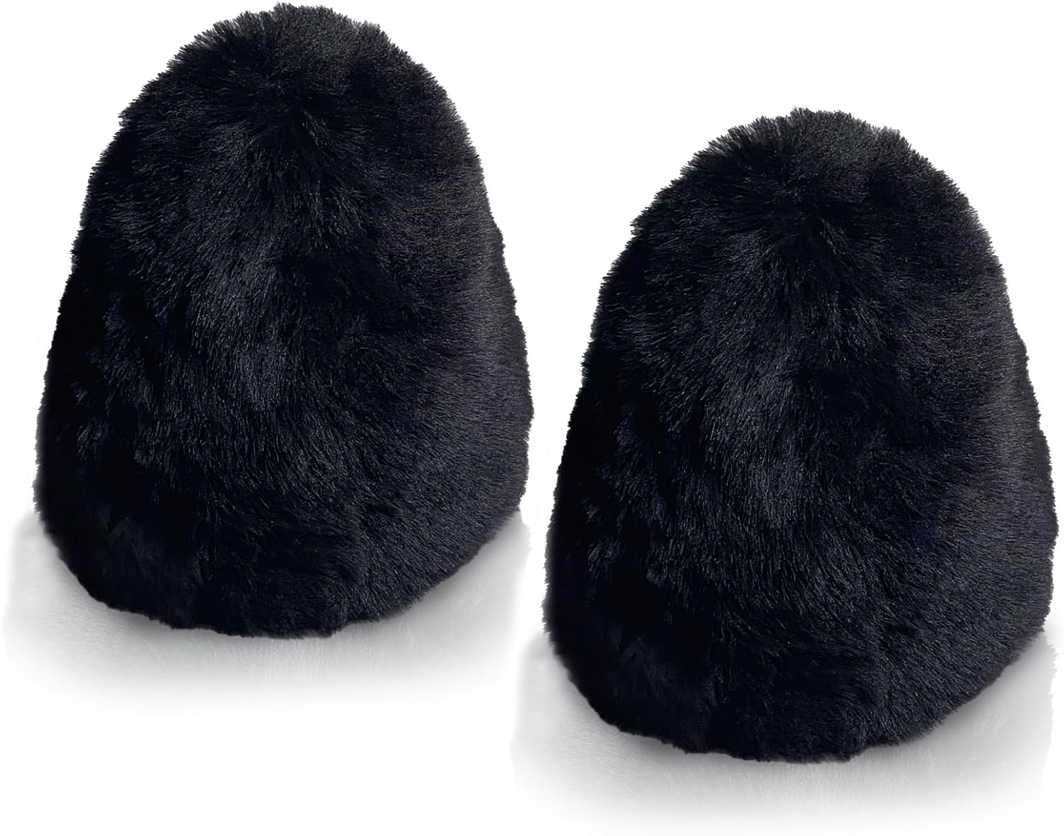 JOUNJIP Dual Wool Buffer Replacement Covers - Handmade 100% Lambswool Polisher Bonnets - for 2.5 x 3.5 Inch Buffing Cones