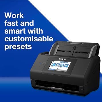 Epson WorkForce ES-580 W Scanner, Document Scanner Scan without Computer, 35 pages per minute or 70 images, Max DIN A4, Double-Sided Scan, One-Pass Auto Alignment