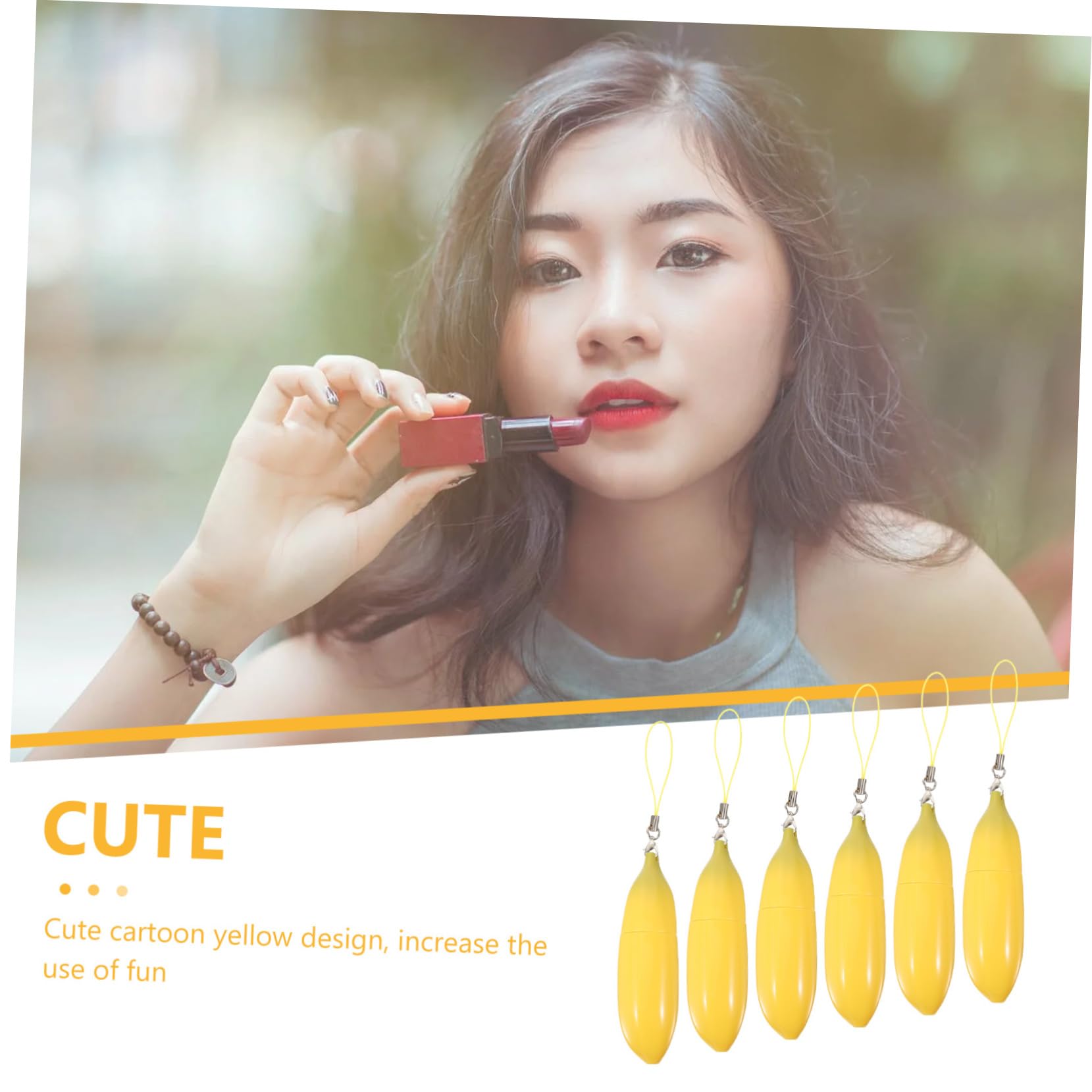 Didiseaon 5 Juegos Gel Máscara Para Dormir De Labios Pasta Bálsamo Labial Brillante Brillo Líquido Tinte Abeja Equipo Delineador De Labios Dispensador El Plastico 6 Piezas * 5