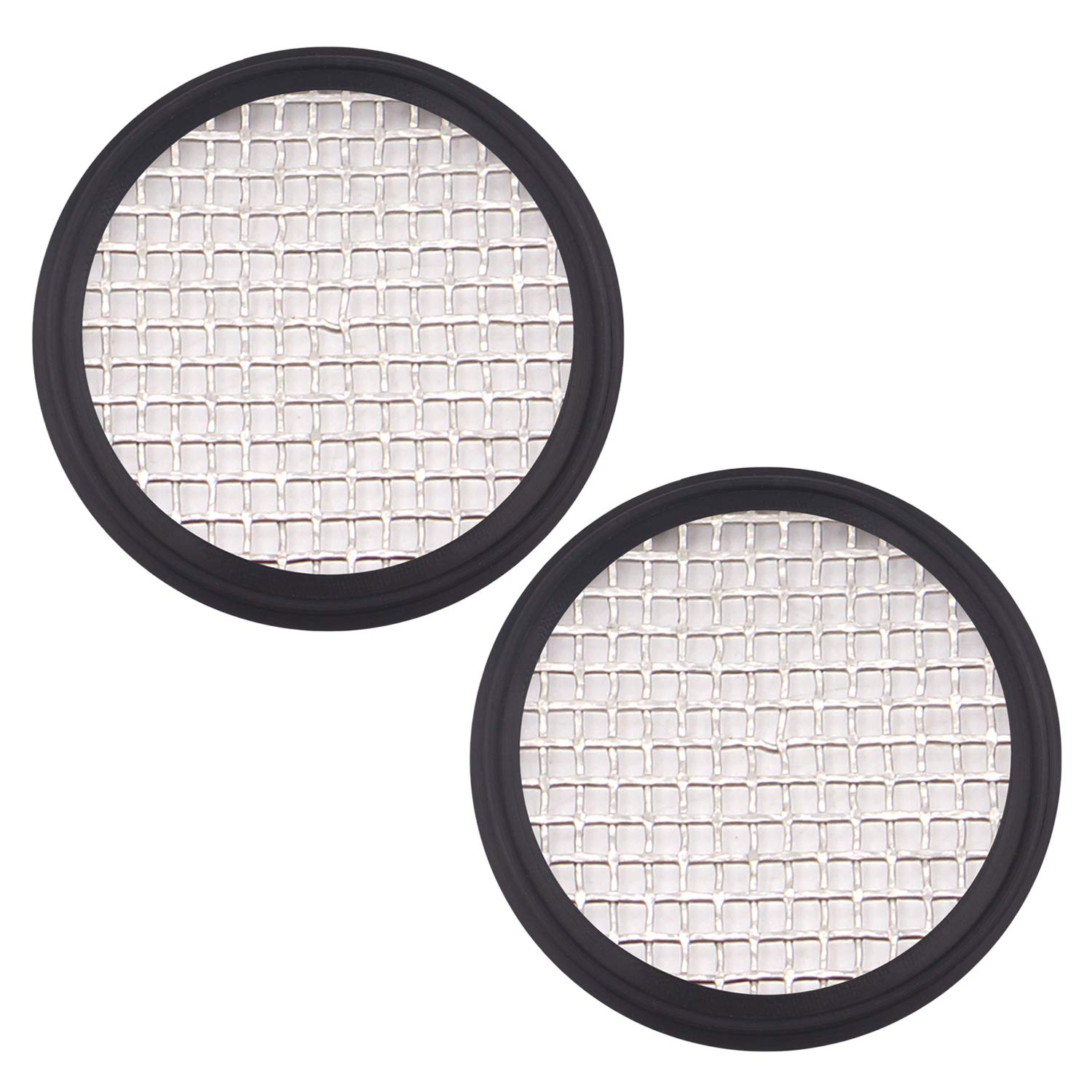 DERNORD 3" Sanitary Gasket FKM w/Stainless Screen - Tri Clamp Clover (Pack of 2) (10Mesh)