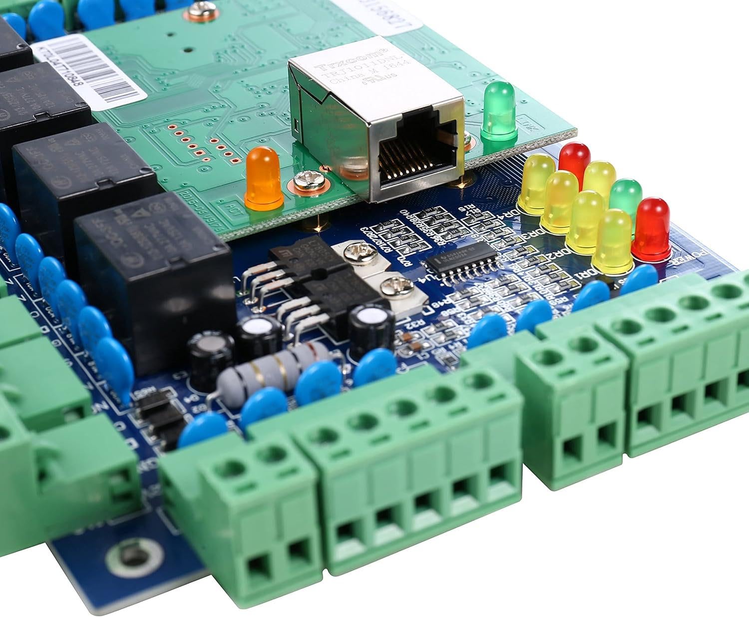 Panel de Control de Acceso de la Puerta de Wiegand Profesional, Sistema de Entrada de Tarjeta Llave, Panel de Control de Acceso de Red de 32 bits TCP/IP 4 Puertos con Software