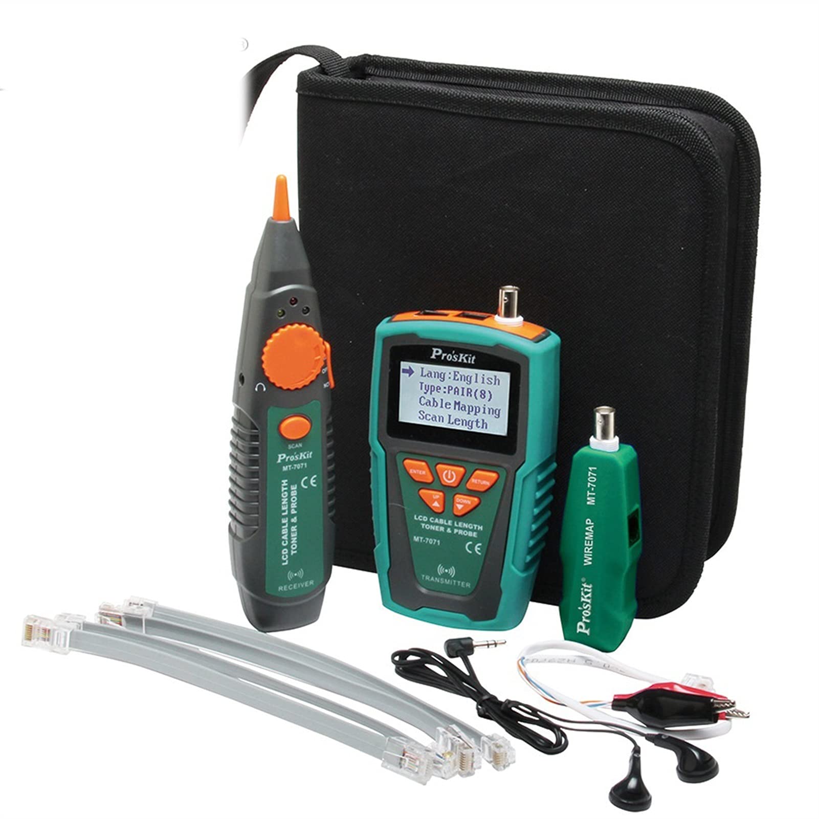Buscador de líneas LCD Longitud de audio BreakPoint Line Finder Tester Line Finder Para Ethernet y teléfono