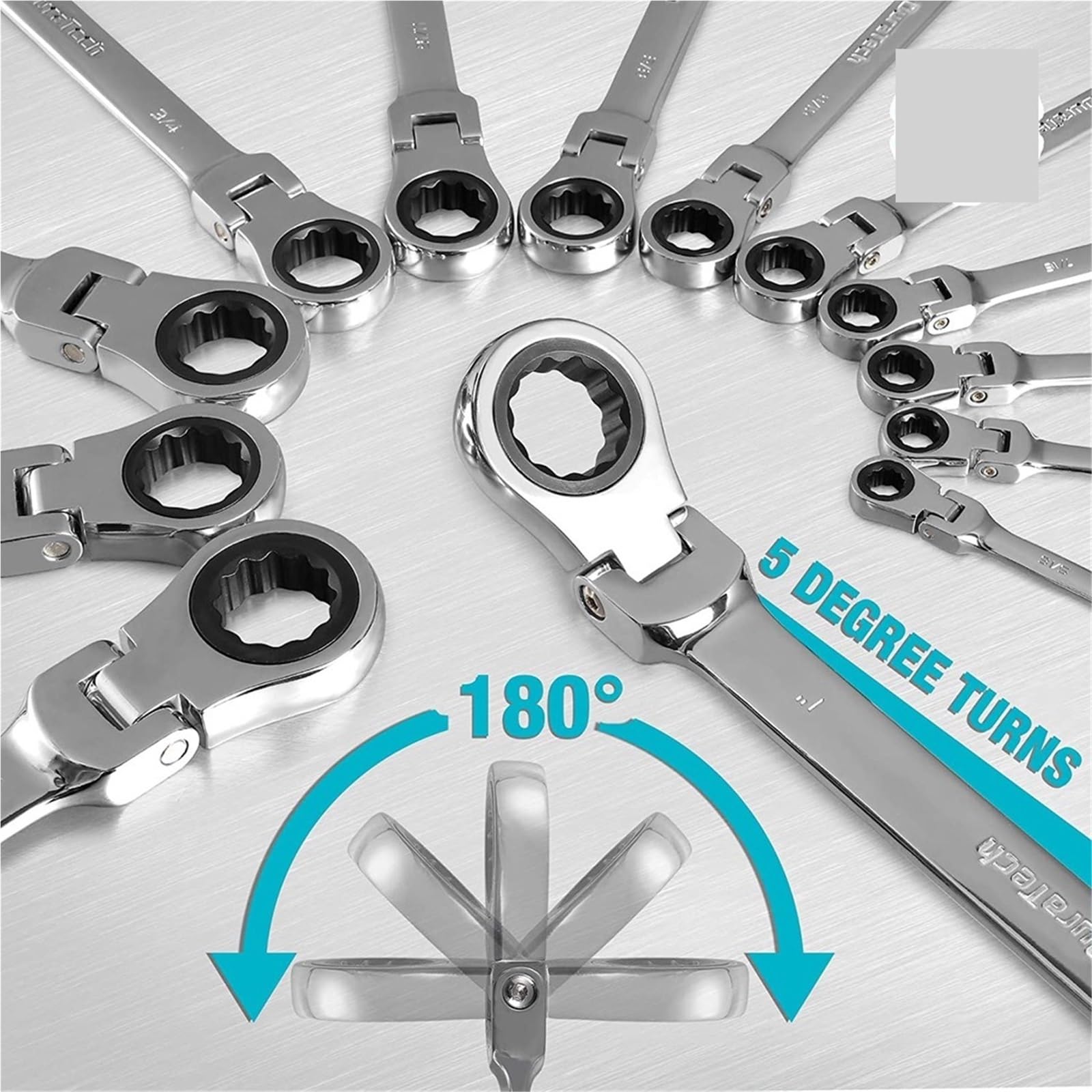 Telescopic Ratchet Zestaw kluczy grzechotkowych Narzędzia Zestawy pełnych płaskich Motoryzacyjny Mechaniczny ręczny moment obrotowy Samochód klucz dynamometryczny(14pcs)