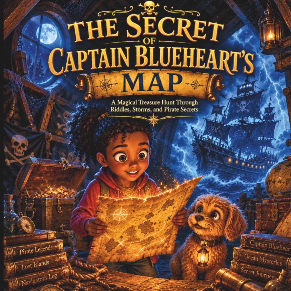 The Secret of Captain Blueheart’s Map: A Magical Treasure Hunt Through Riddles, Storms, and Pirate Secrets