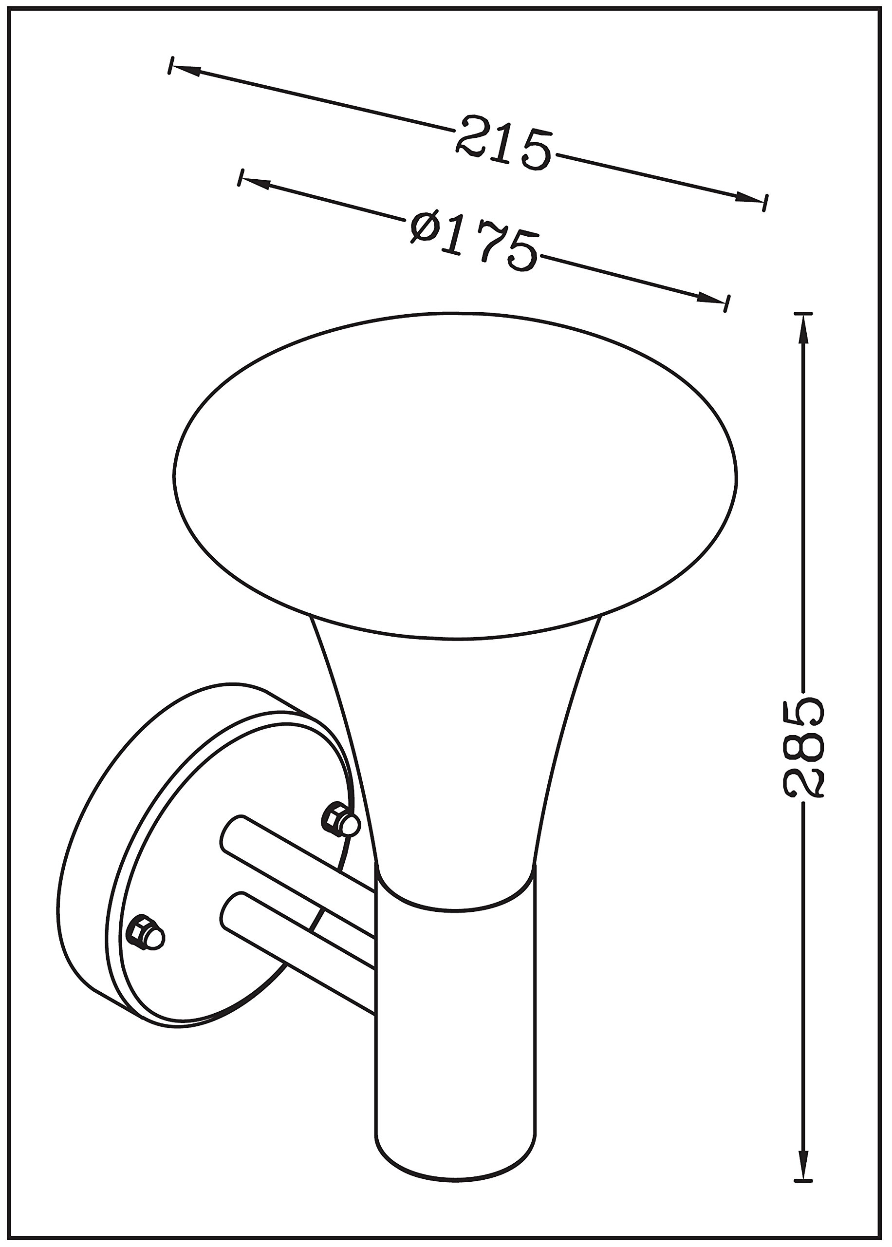 Trango 2er Pack 8001-PIR Sensor Außenleuchte IP44 Wandlampe mit 1x E27 Fassung für LED Leuchtmittel *SARA* Wandleuchte mit Bewegungsmelder aus Edelstahl und Kunststoff (ohne Leuchtmittel)
