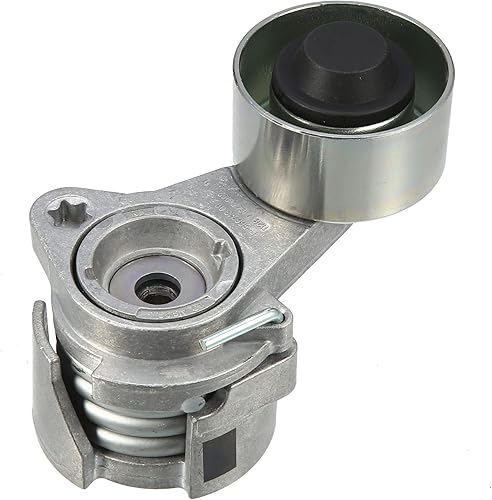 X AUTOHAUX Tensor de correa de transmisión Tensor de correa de montaje para BMW F01 740i F02 E71 11287627052 metal negro tono plateado