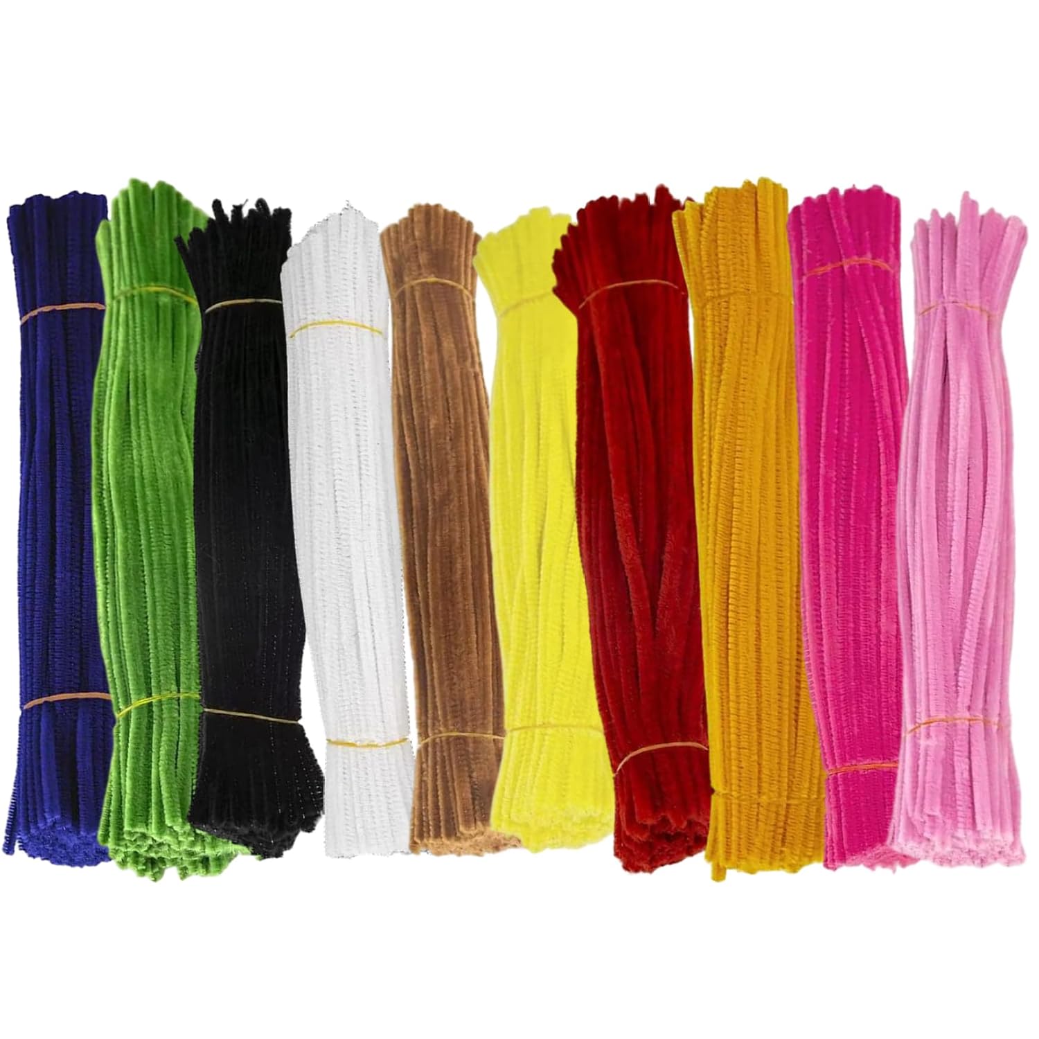 Pipe Cleaner Flower Kit, 1000PCS 10 Colors 12 inch Flexible Pipe Cleaners for Crafts DIY Projects