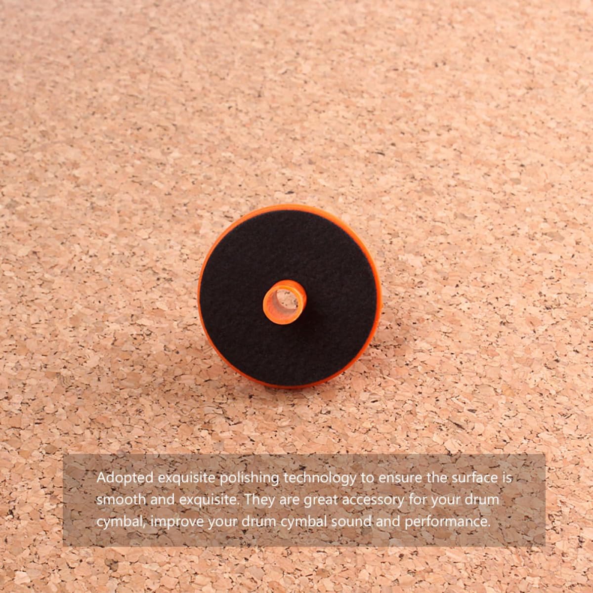 Orange Plastic Cymbal Holder for Drum Hi-Hat Stand, Rust-Proof Easy Carry