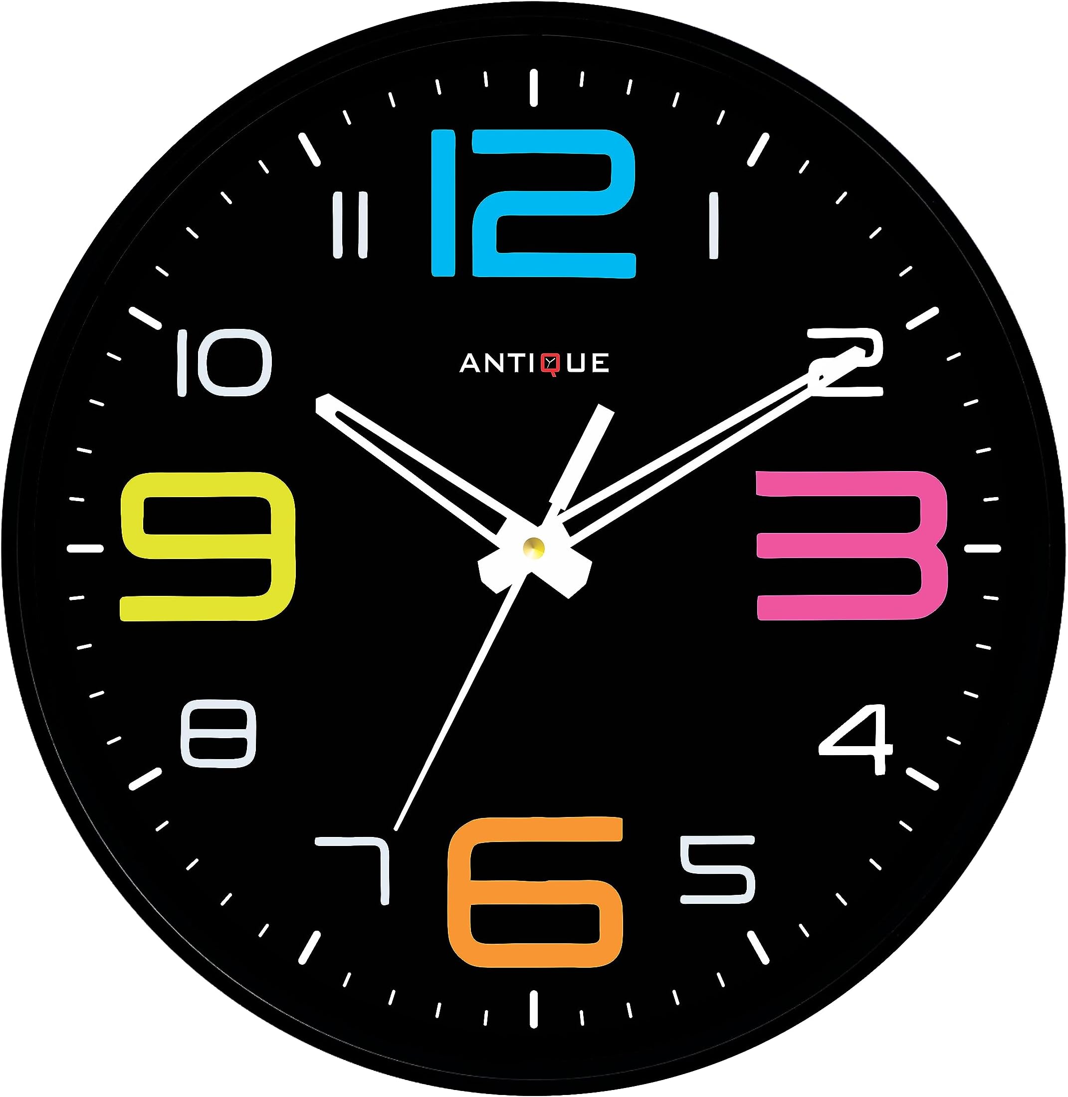 Buy Ajanta Plastic Designer Wall Clock (245 cm x 205 cm x 40 cm, Red