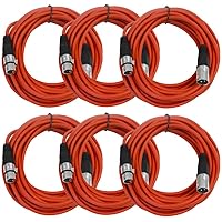 Vista 22 de Seismic Audio SAXLX-2Brown-Paquete de 6 cables de conexión XLR de 2 pies marrones - Cables de micrófono - Cables XLR macho a hembra - 2 pies