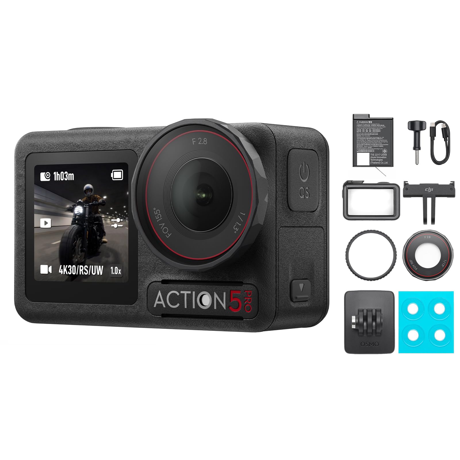 DJI Osmo Action 5 Pro Combo Standard, cámara de acción 4K para uso diario