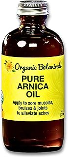 Organic Botanicals, Arnica Oil - Pure Organic Muscle Soothing Discomfort - Organic Arnica Oil for Bruising and Swelling, Arnica Montana Oil for Muscle and Joint Discomfort, Arnica Massage Oil (4 oz)