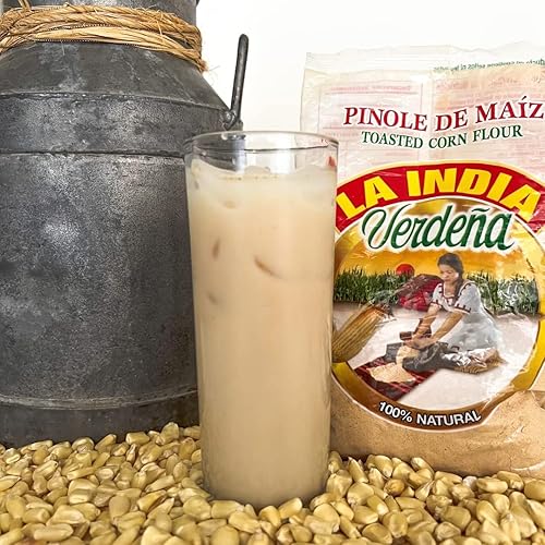 Miniatura 6 de Pinole de harina de maíz tostada de 2.2 libras (paquete de 2) La India Verdeña